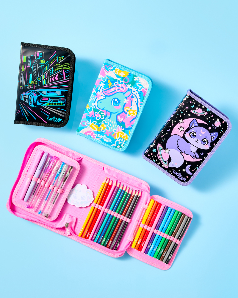 Filled Pencil Cases