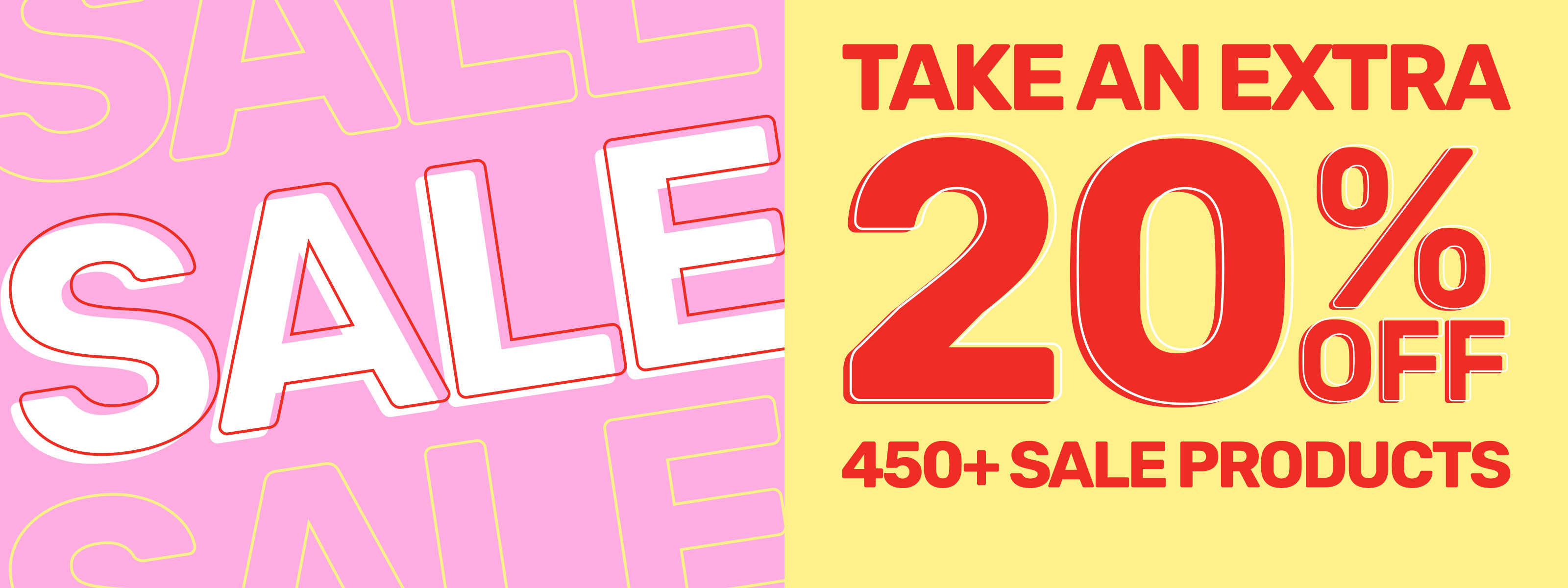 Take An Extra 20% Off 500+ Sale Products