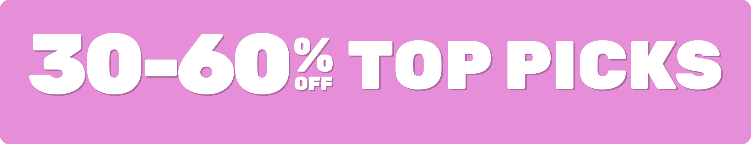 30-60% Off Banner
