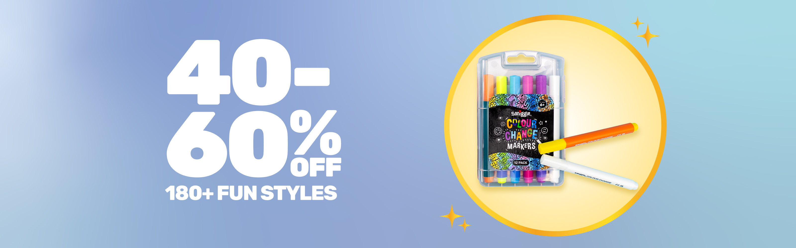 40-60% Off 180+ Fun Styles