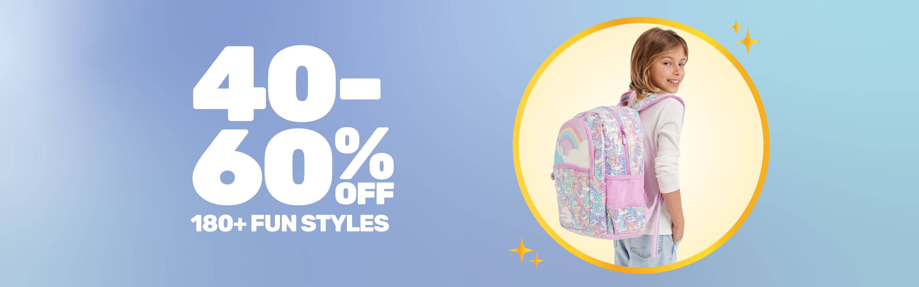 40-60% Off 180+ Fun Styles