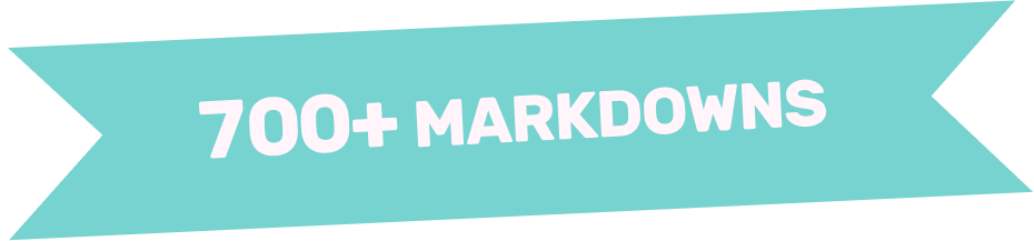 650+ Markdowns