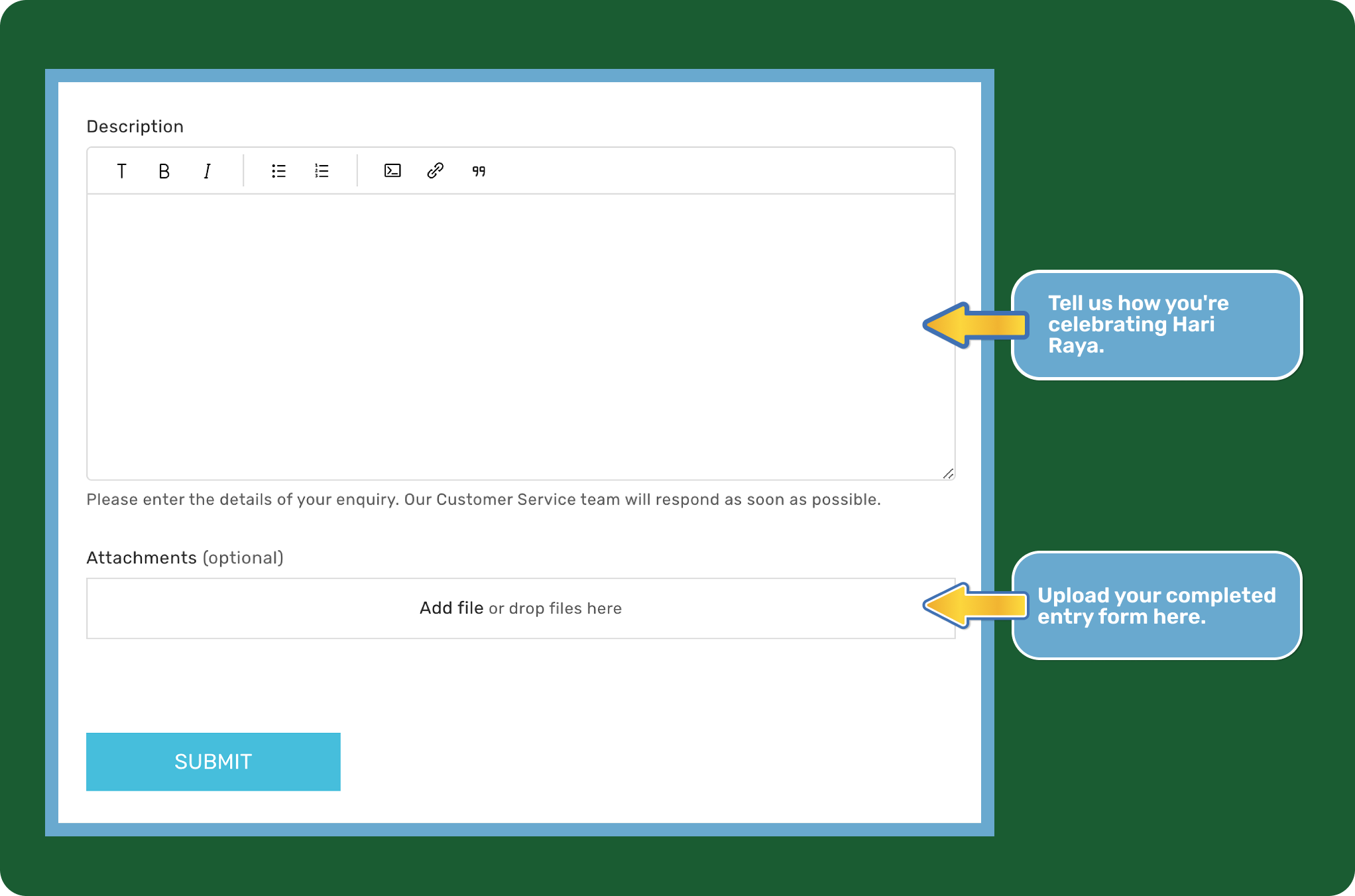 Hari Raya Competition Form
