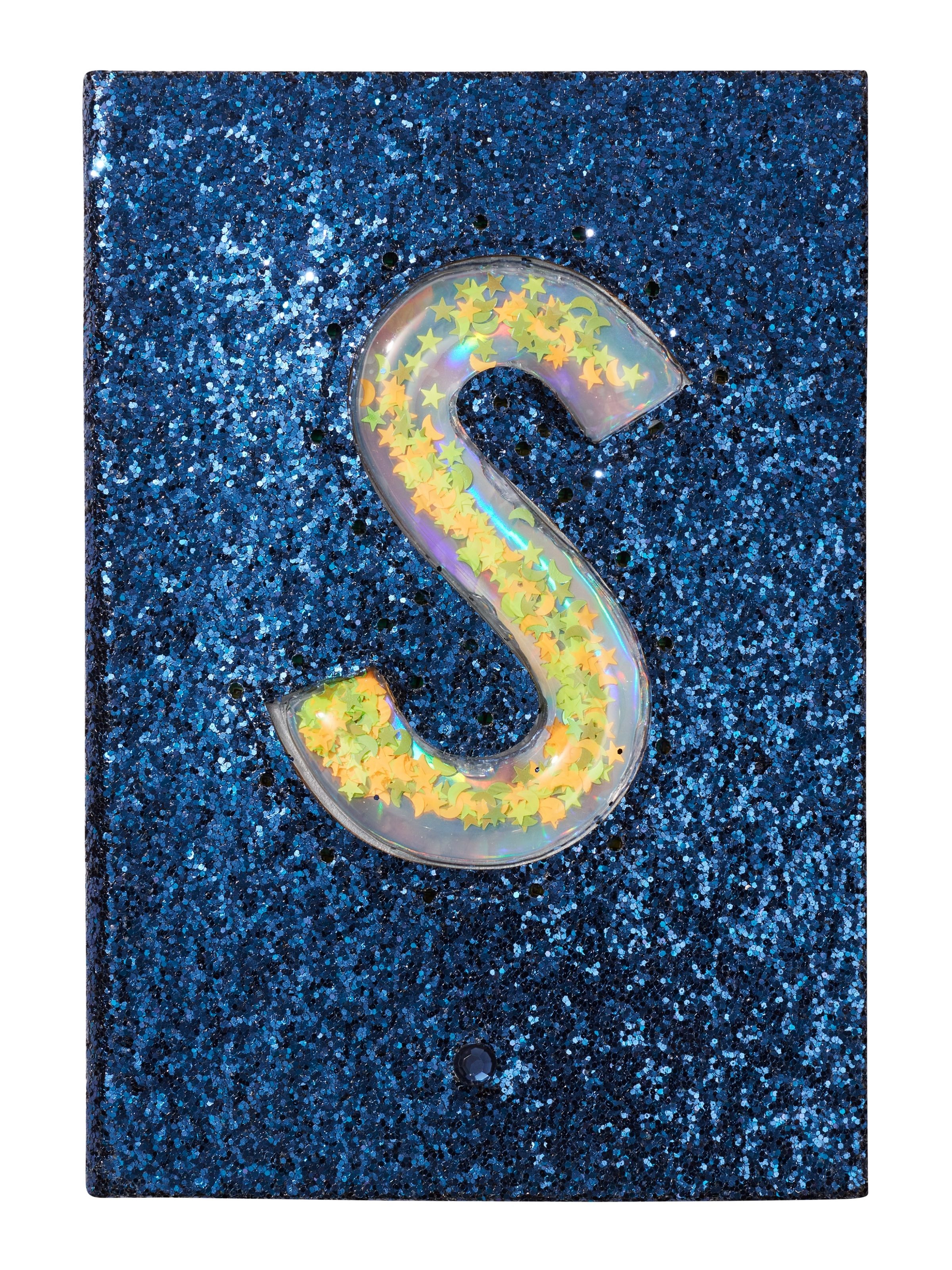 Space Light Up Glitter Alphabet A5 Notebook