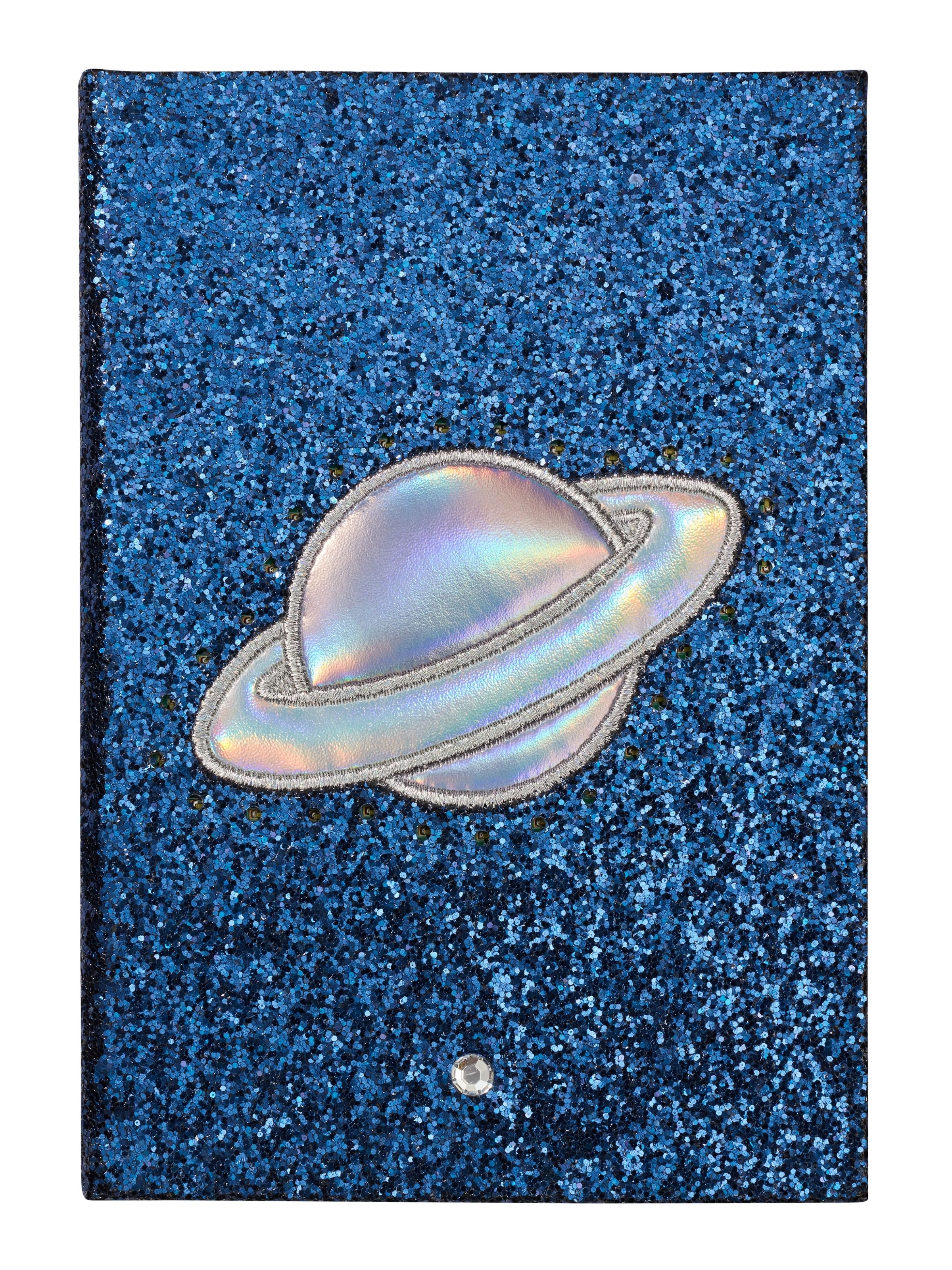 Space Light Up Glitter Alphabet A5 Notebook