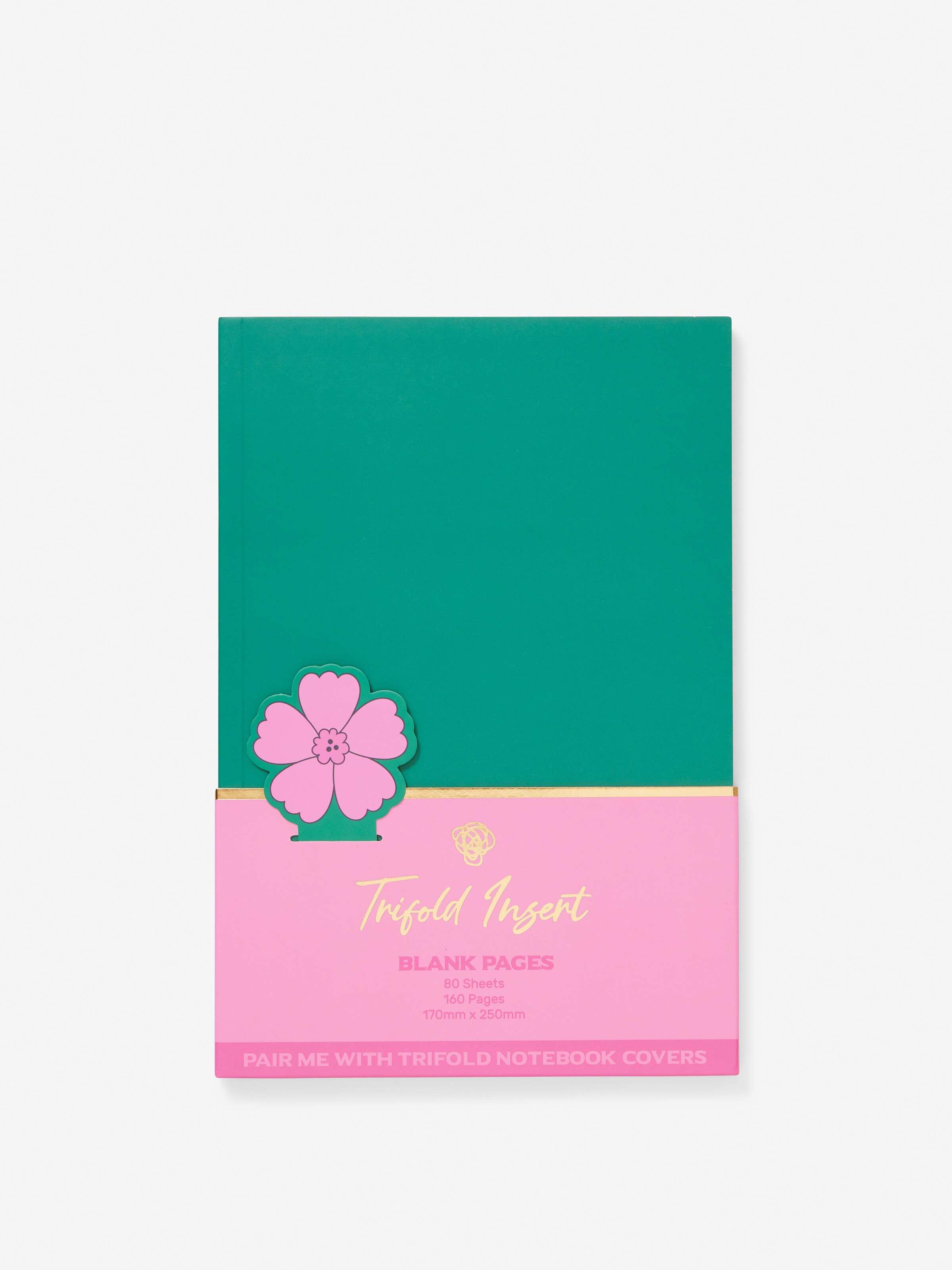 Floral Trifold Notebook Insert