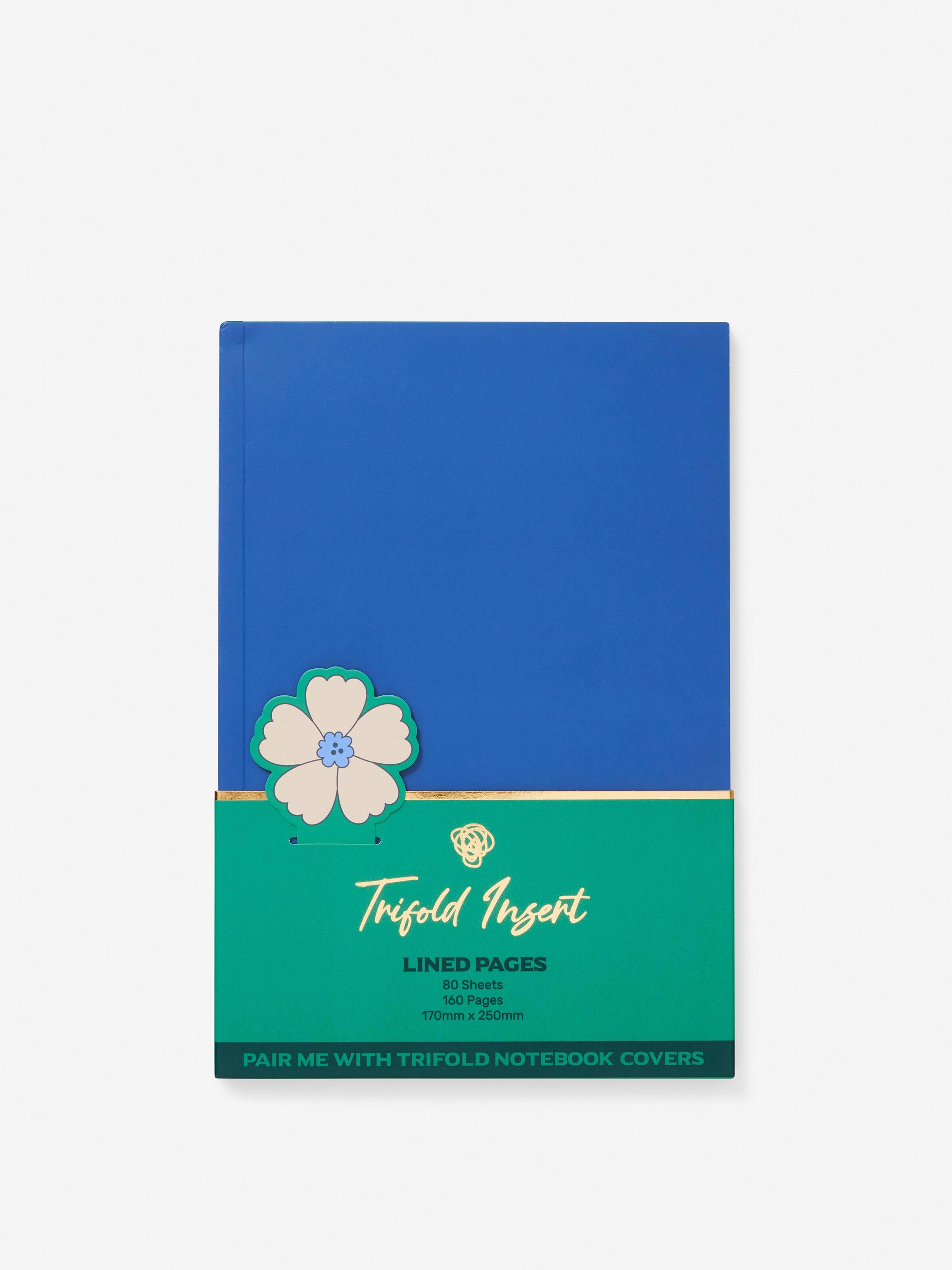 Floral Trifold Notebook Insert