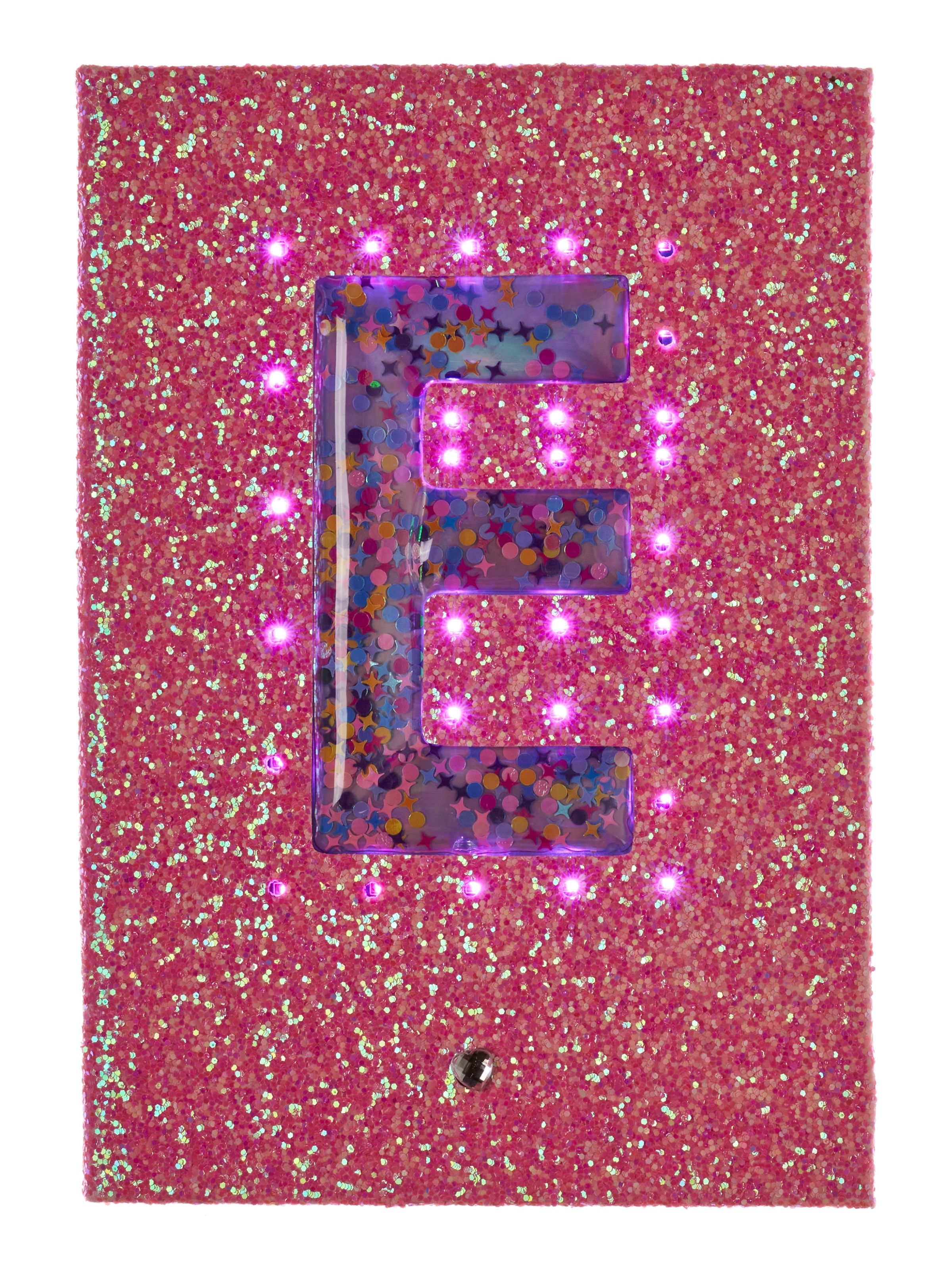 Light Up Glitter Alphabet A5 Notebook