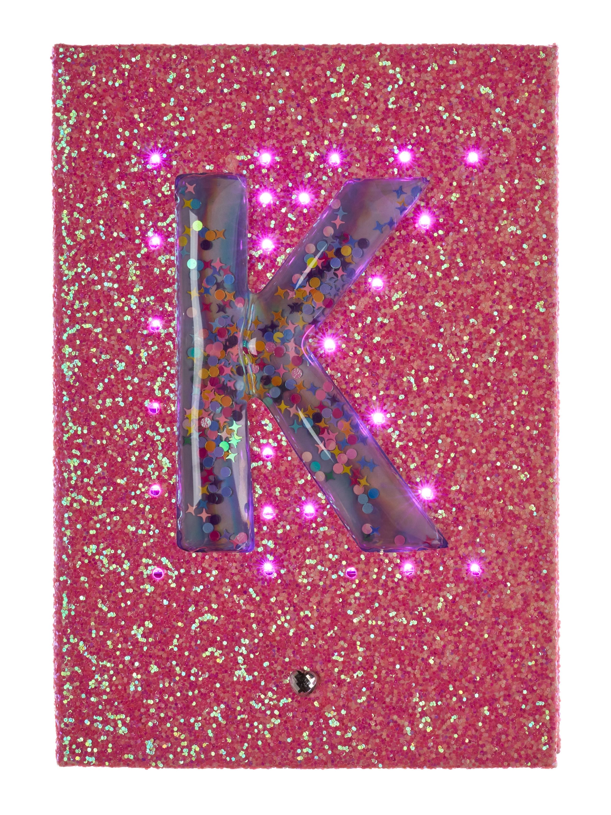 Light Up Glitter Alphabet A5 Notebook