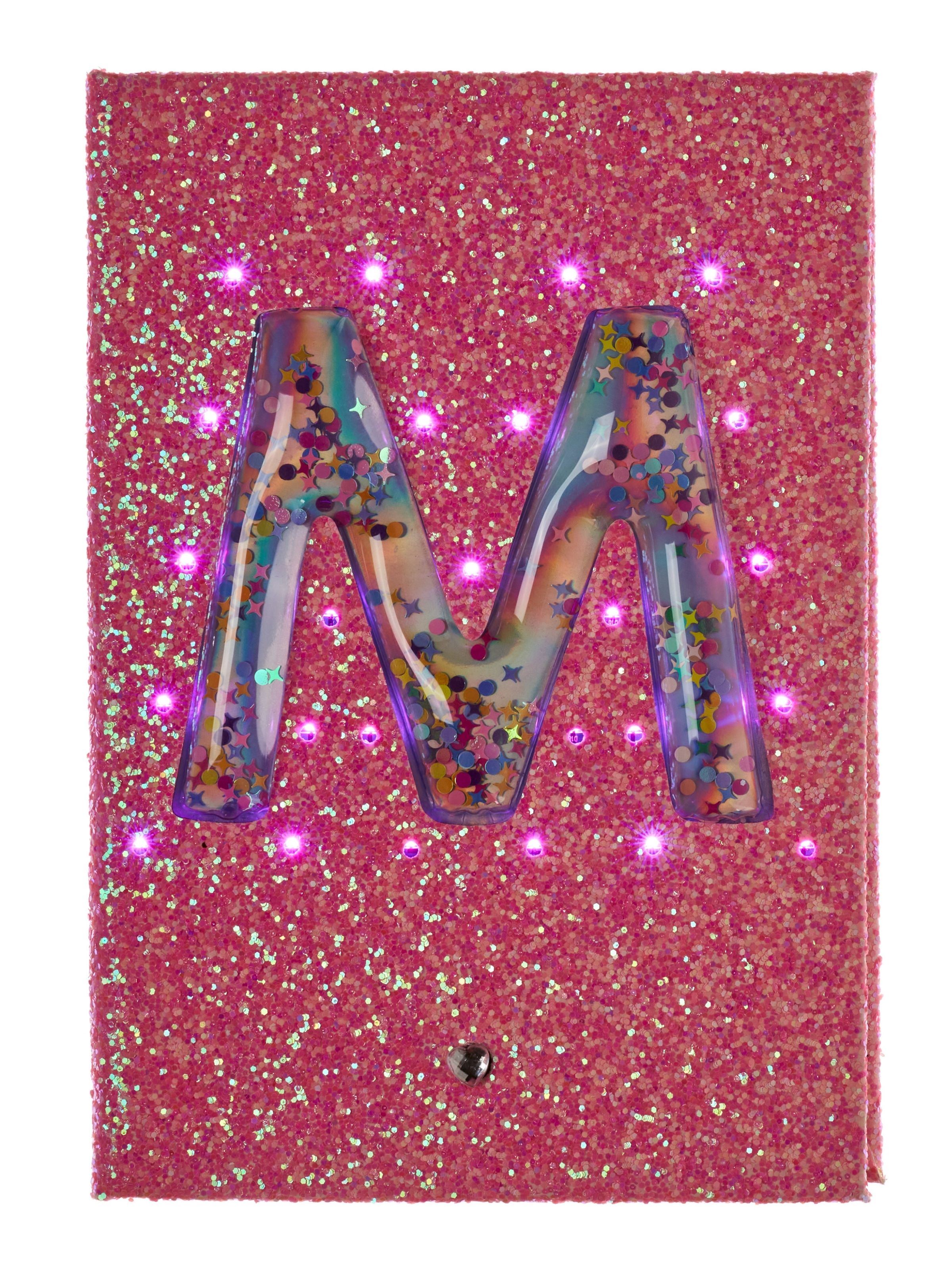 Light Up Glitter Alphabet A5 Notebook