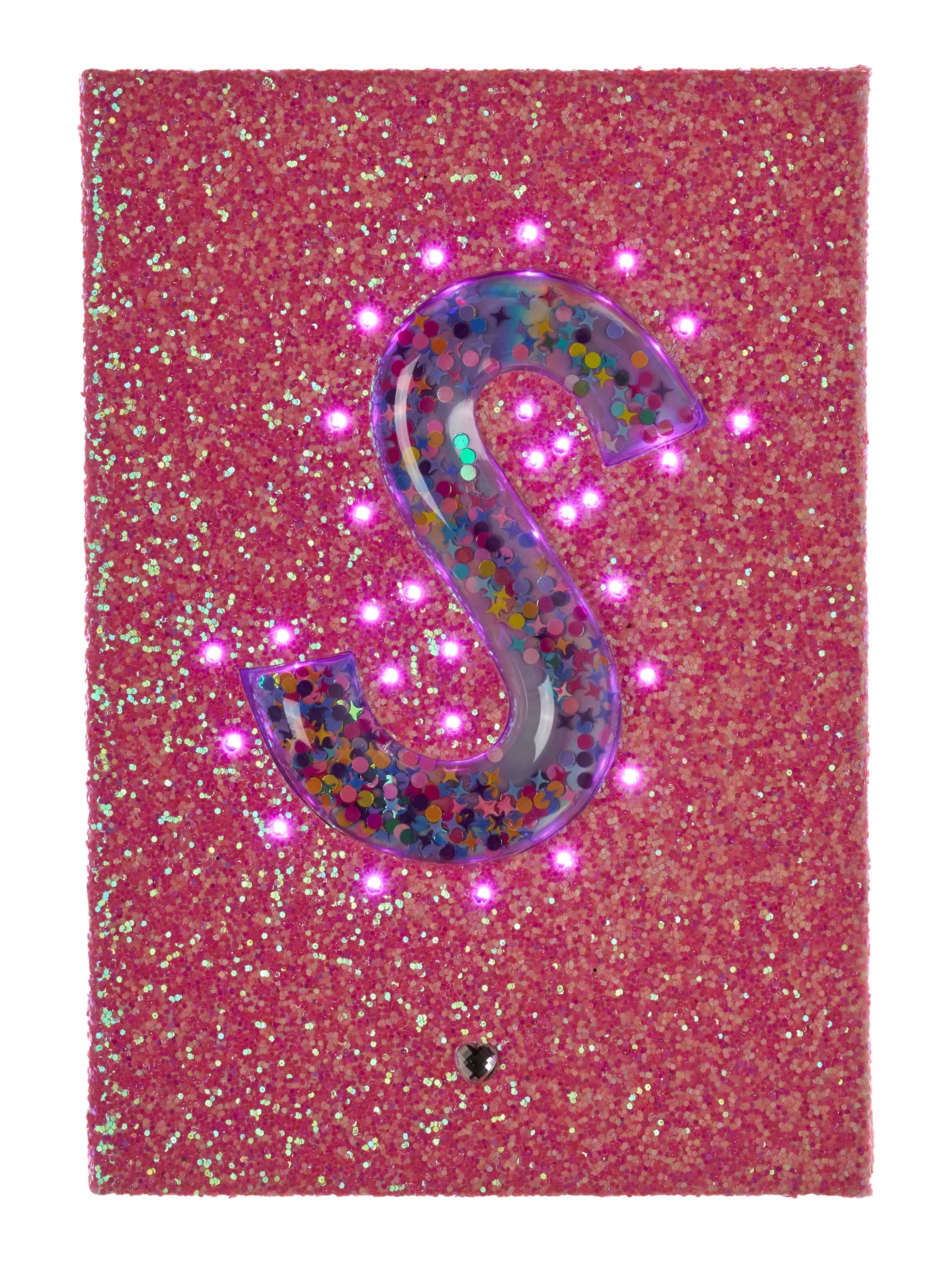 Light Up Glitter Alphabet A5 Notebook