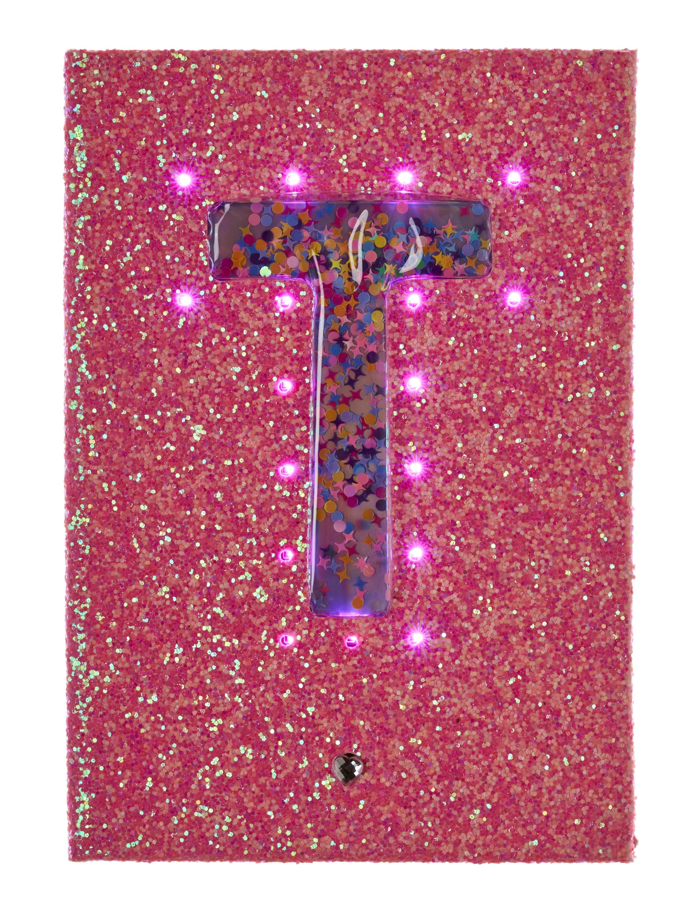 Light Up Glitter Alphabet A5 Notebook