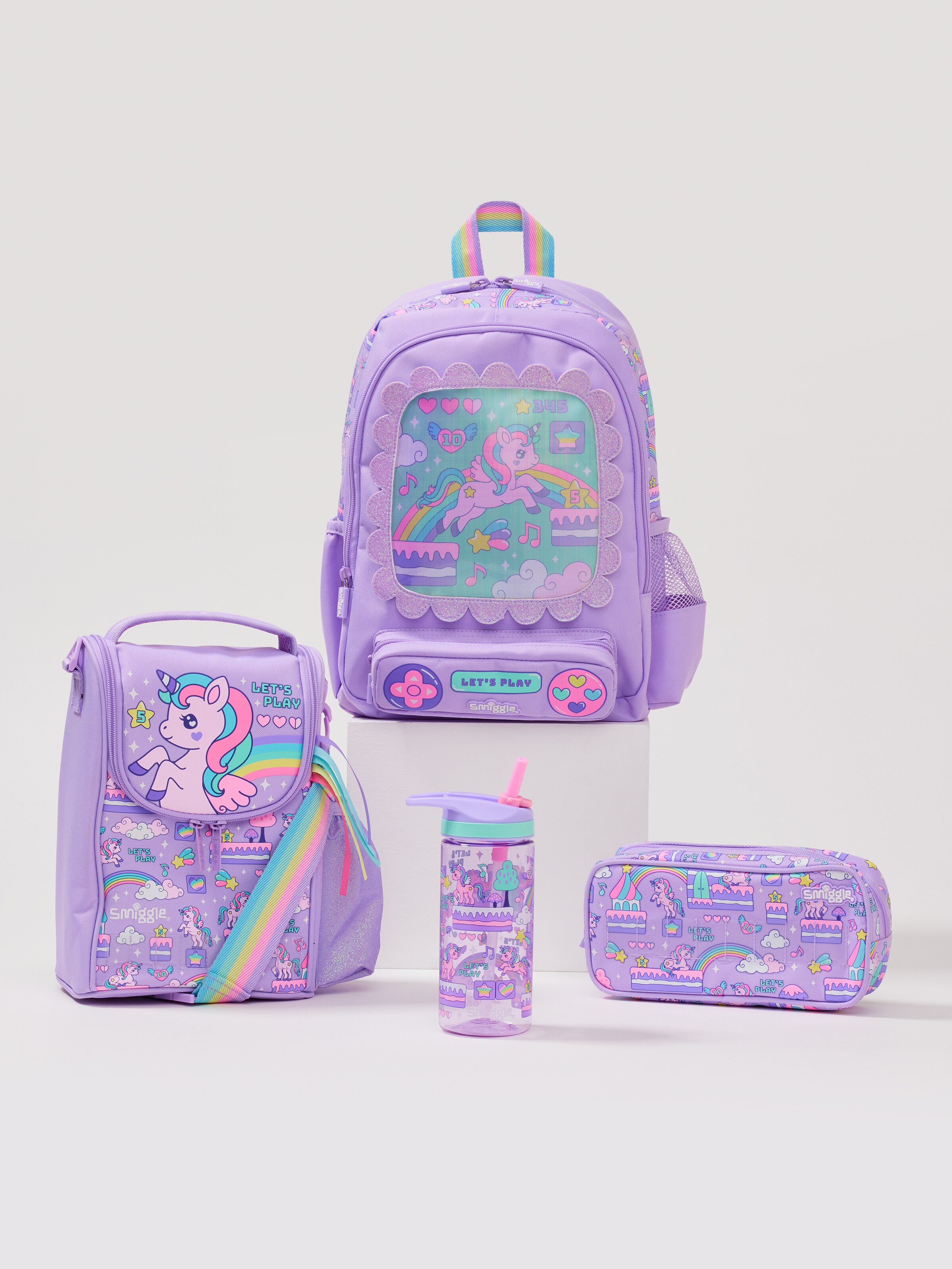 Lets Play 4 Piece Character Backpack Bundle