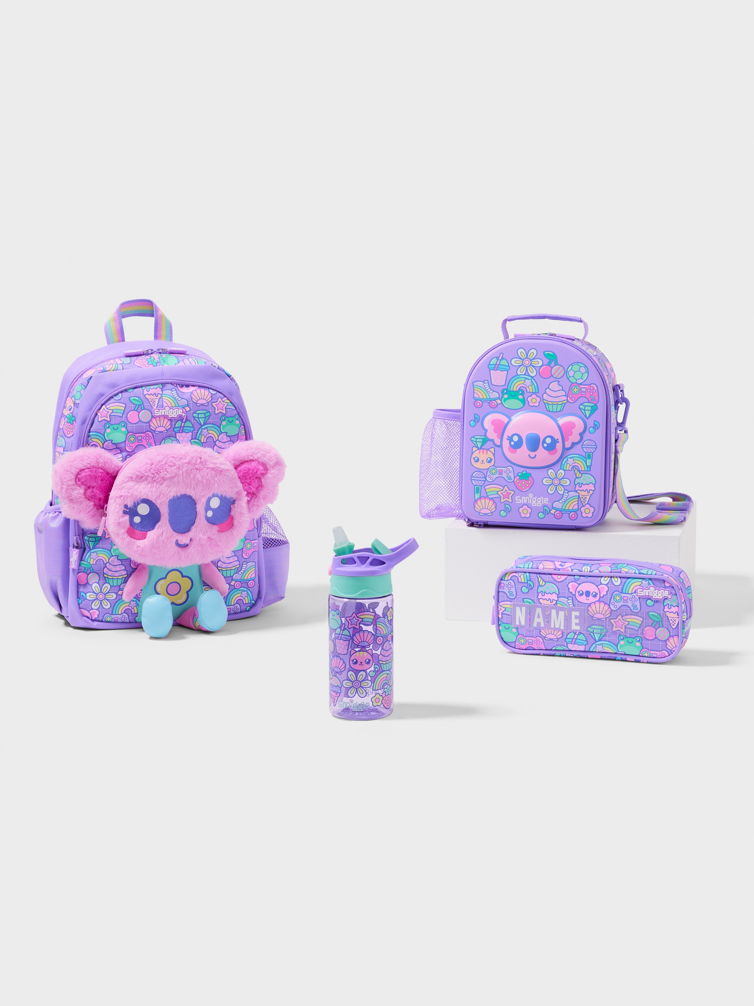 Curious 4 Piece Junior Character Backpack Bundle
