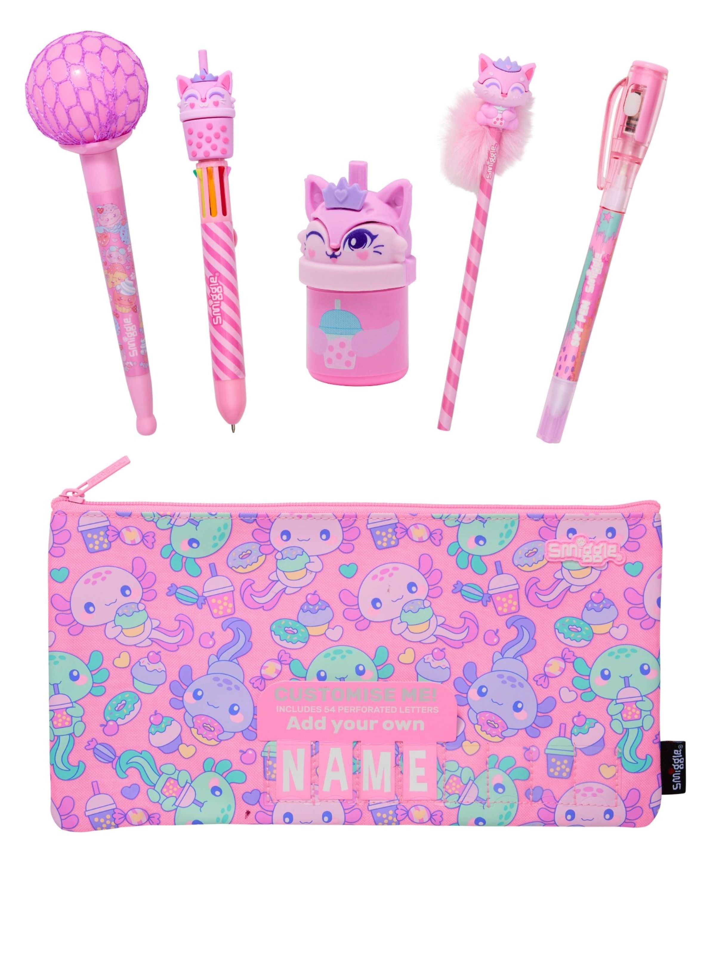 Pencil Case & Stationery 6 Piece Bundle