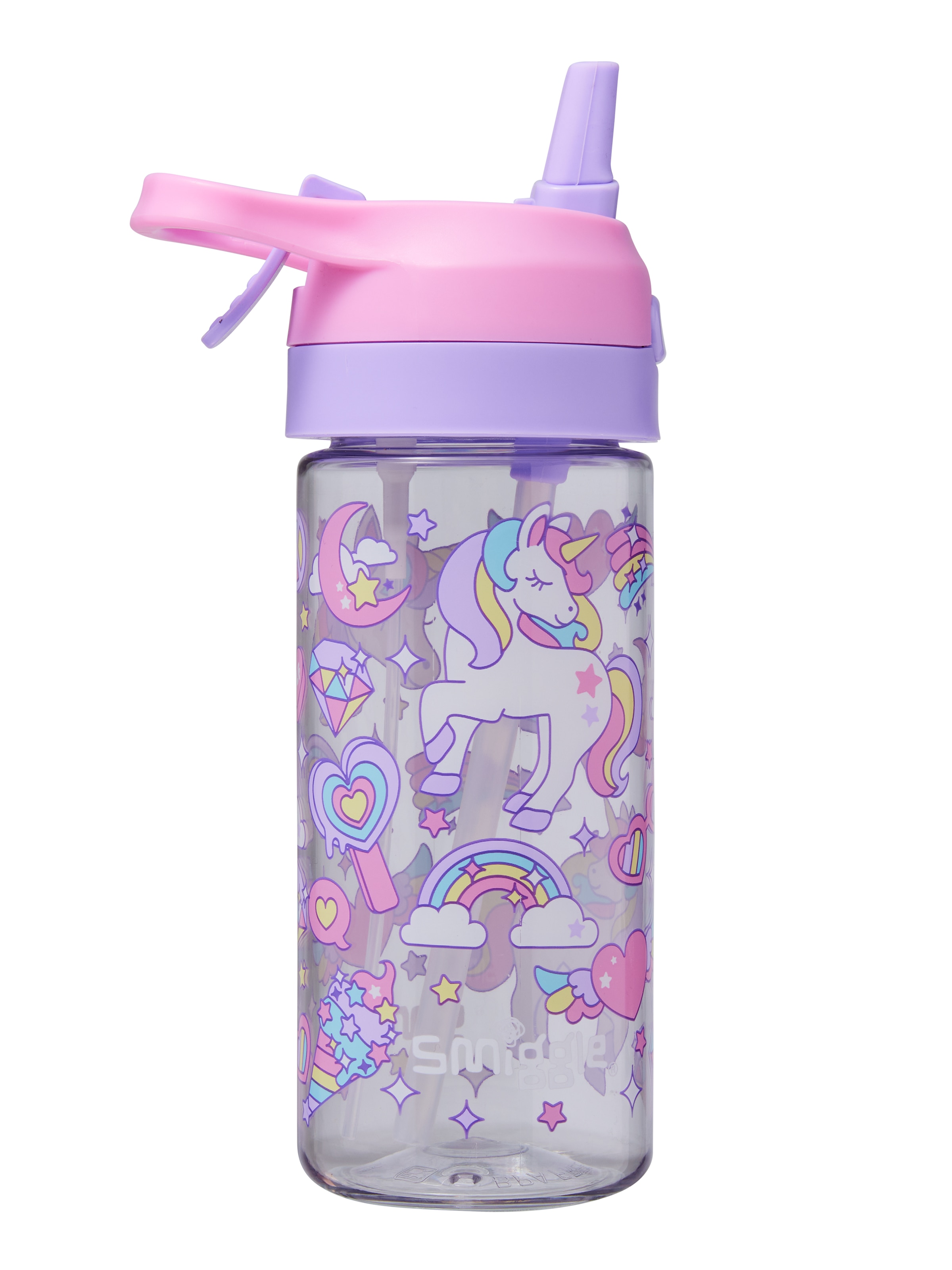 Image for Hali Junior Flip Top Spritz Plastic Drink Bottle 440Ml from Smiggle