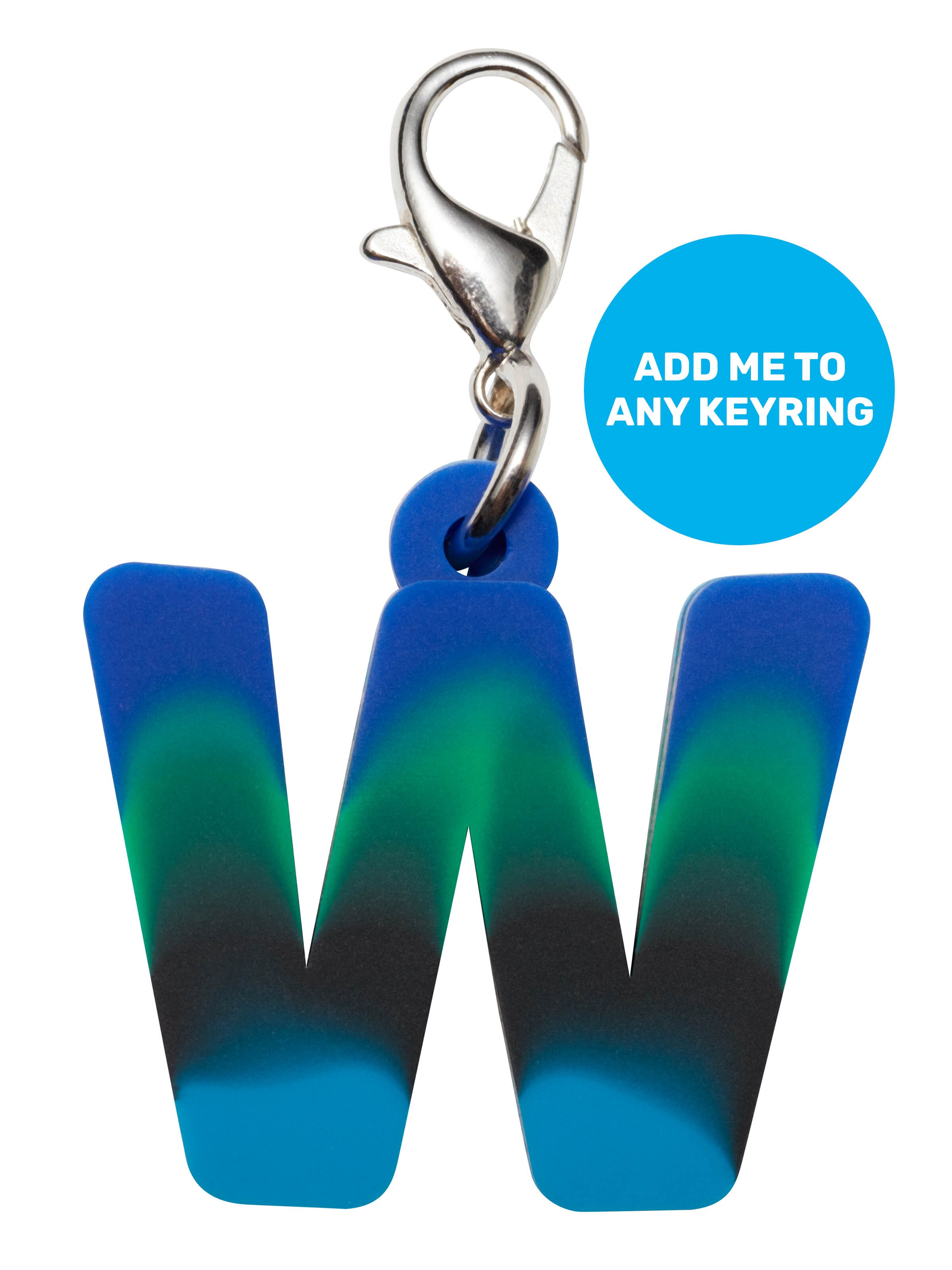 Blue Add-On Mini Alpha Keyring