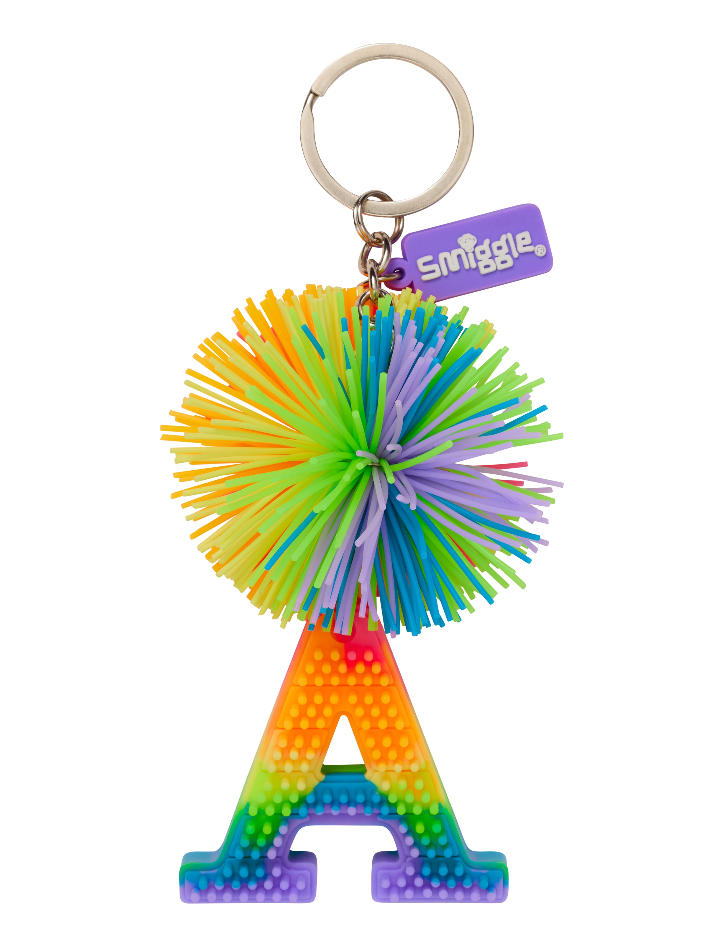 Pom Pom Scented Alphabet Keyring
