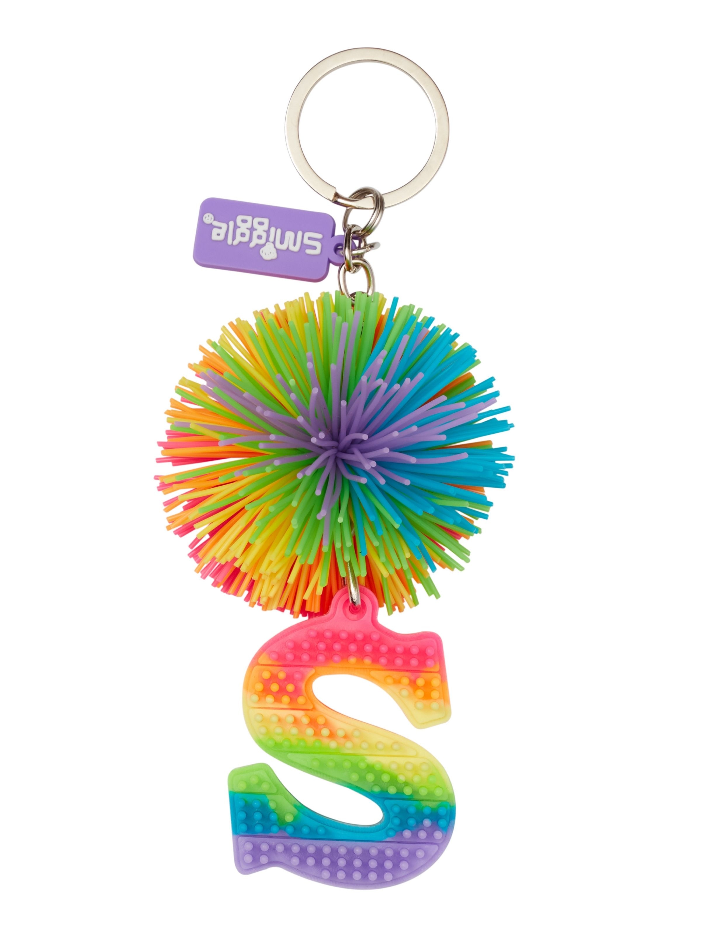 Pom Pom Scented Alphabet Keyring