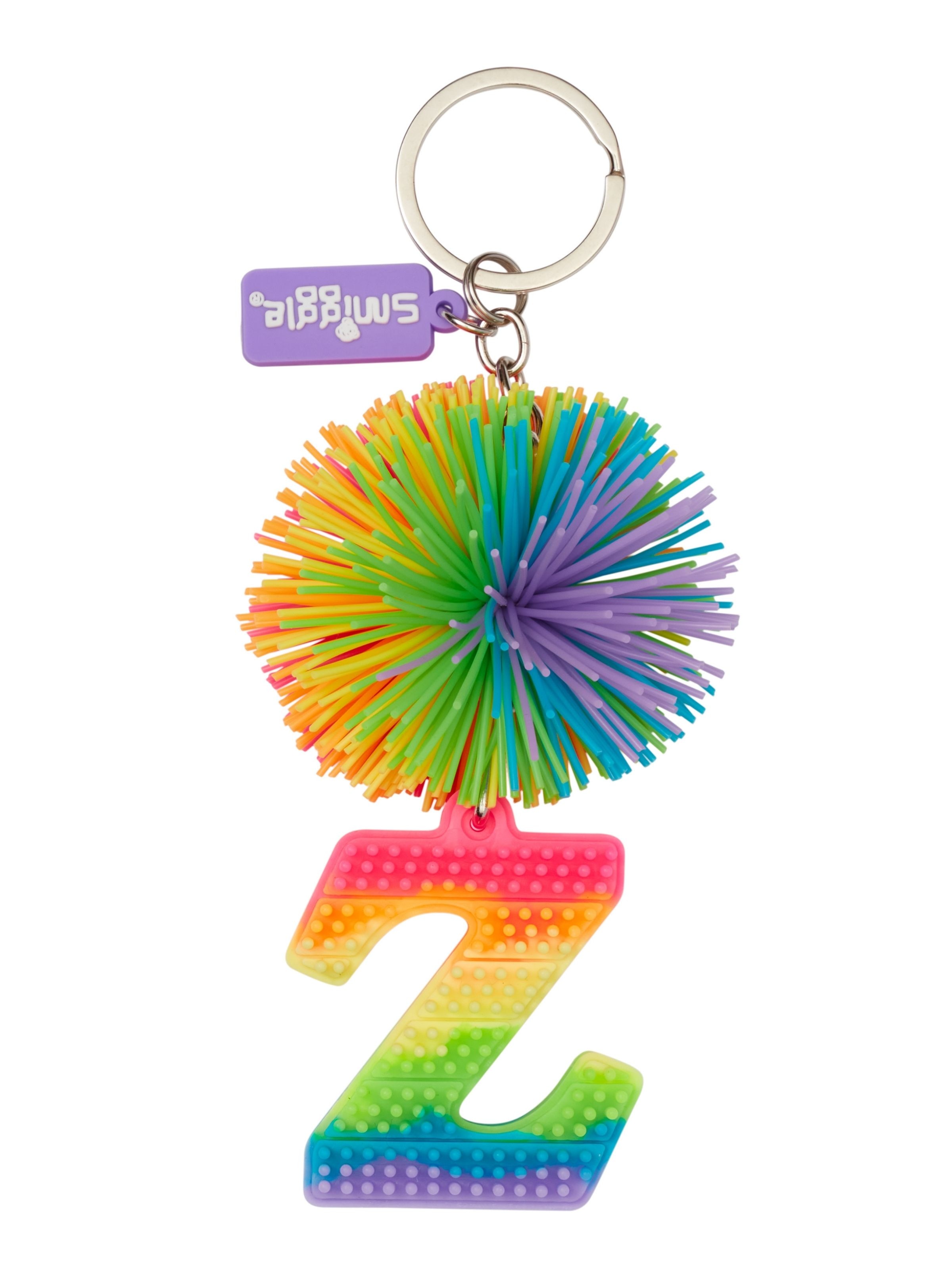 Pom Pom Scented Alphabet Keyring