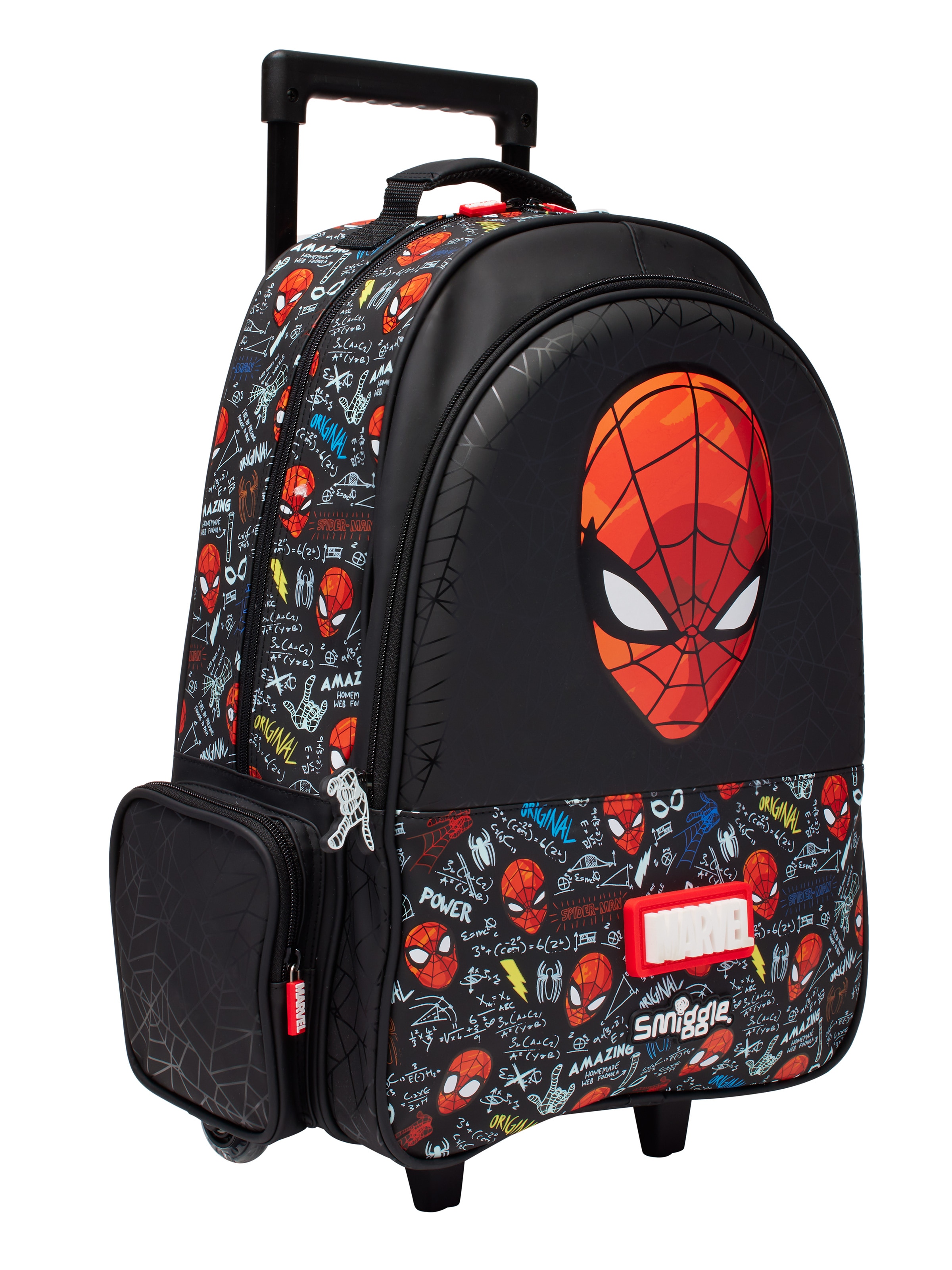 Spider-Man Backpack Trolley With Light Up Wheels