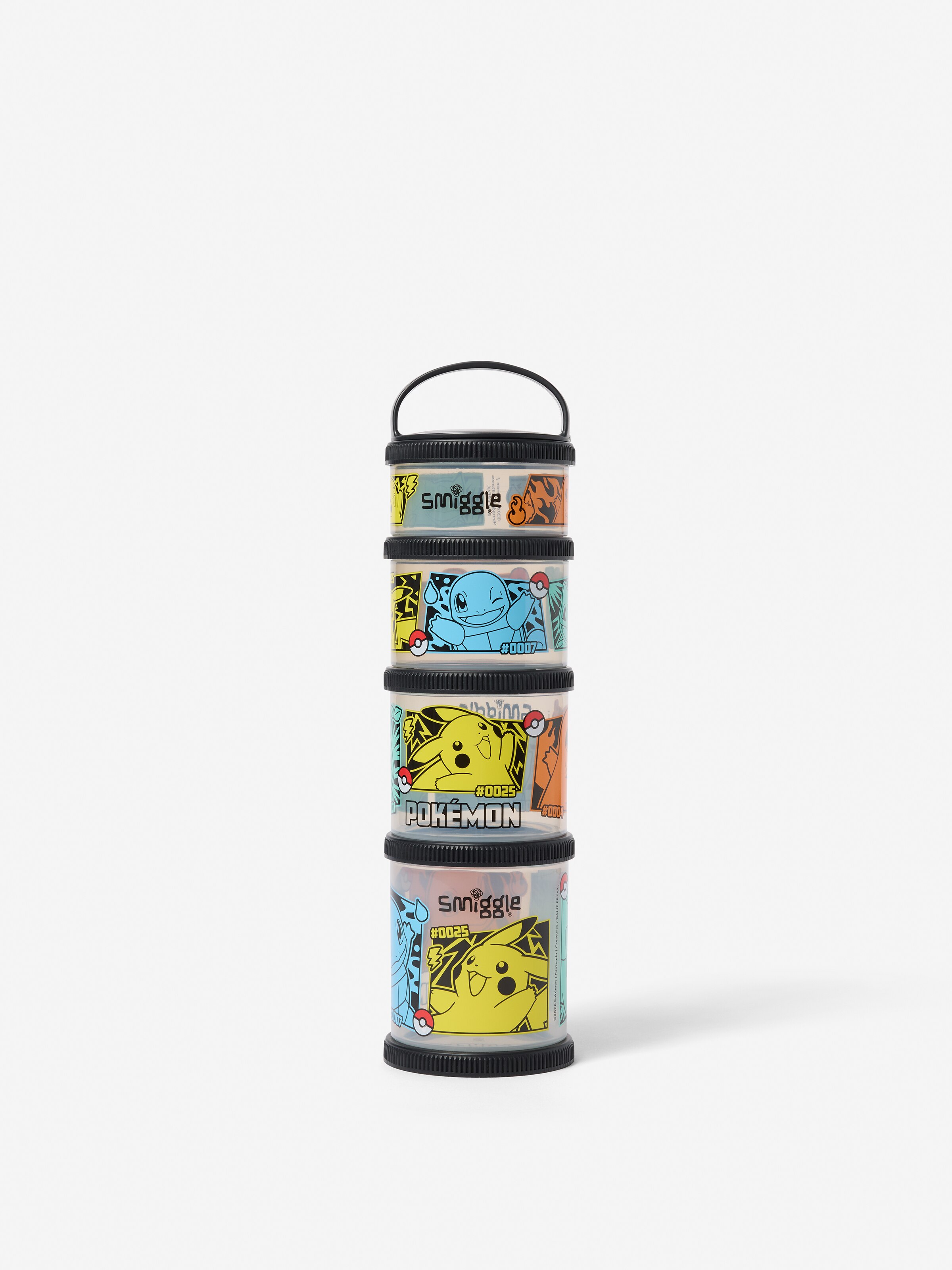 Pokemon Large Snack & Stack Containers X4