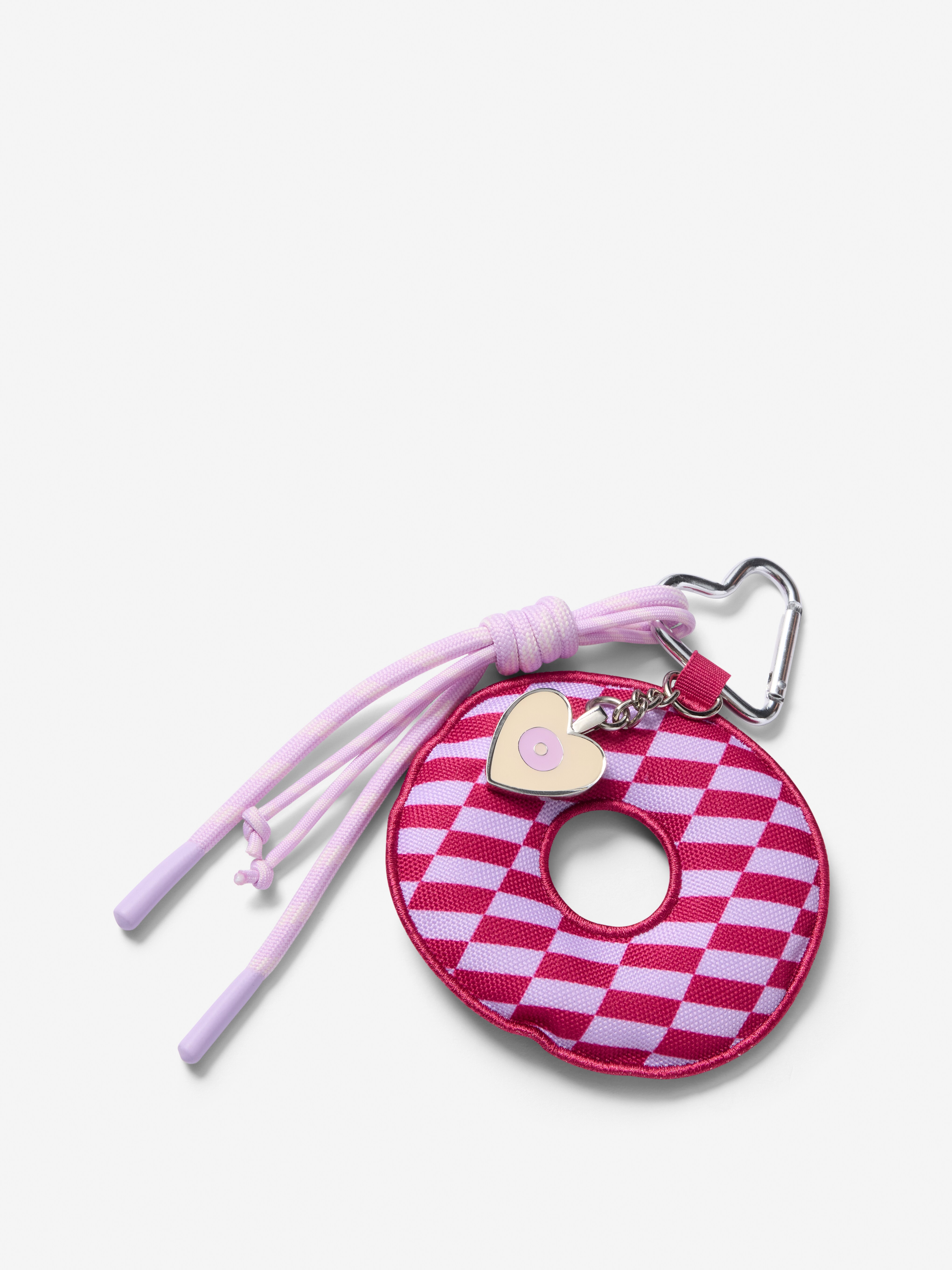 Heart Puff Alphabet Keyring