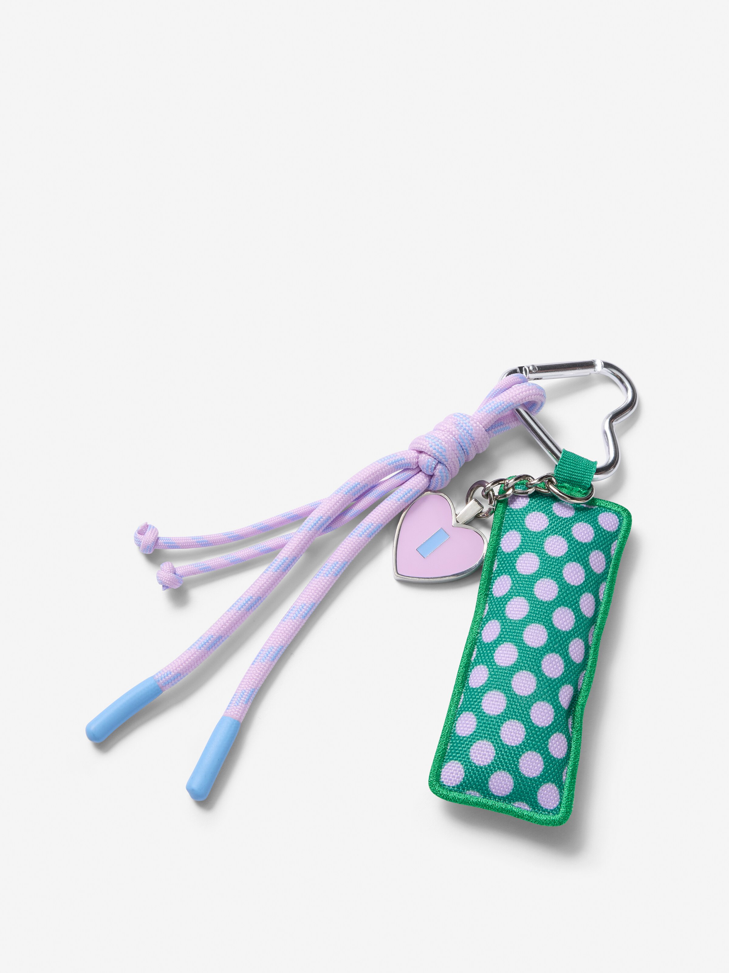 Heart Puff Alphabet Keyring