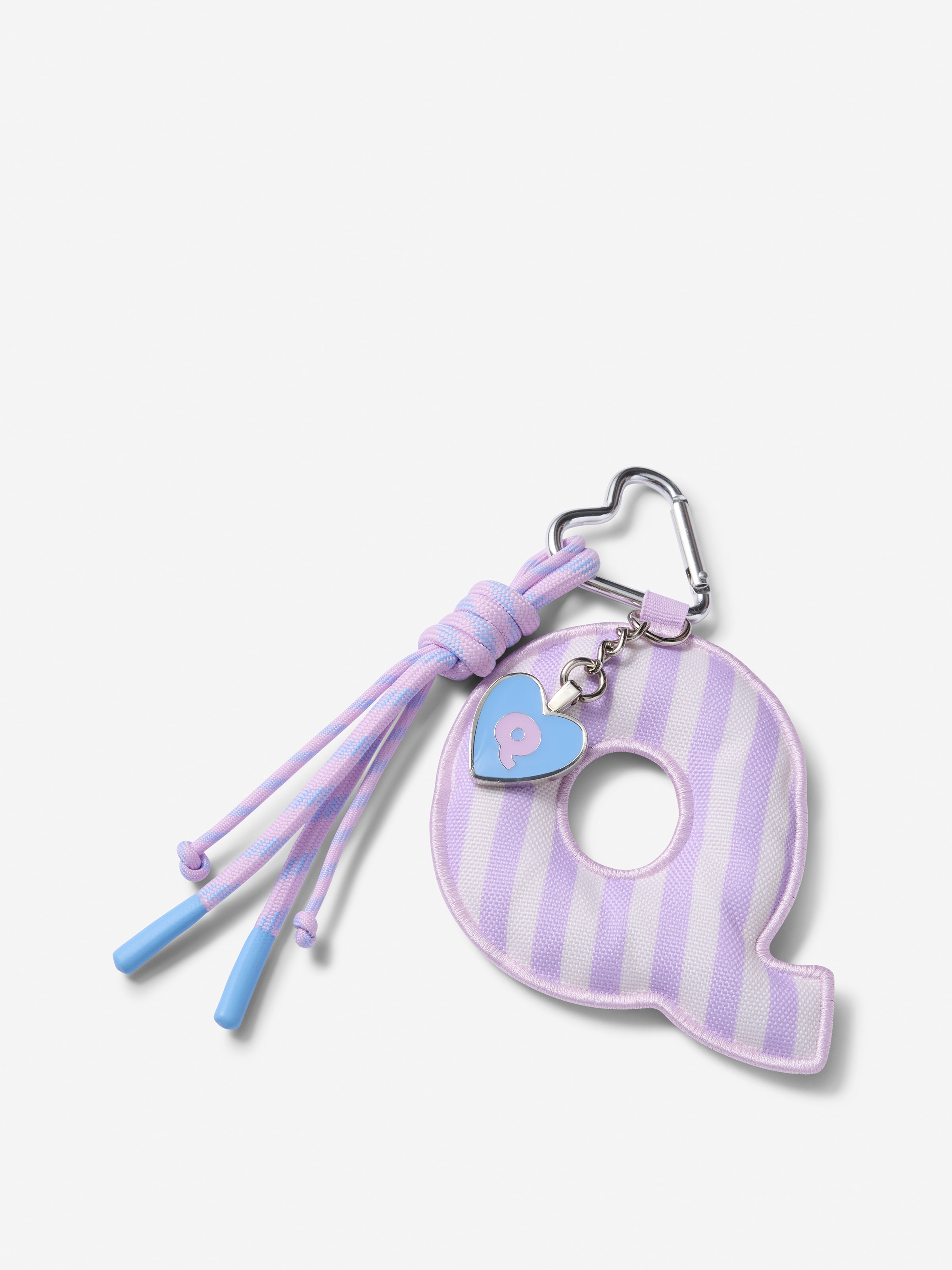 Heart Puff Alphabet Bag Charm