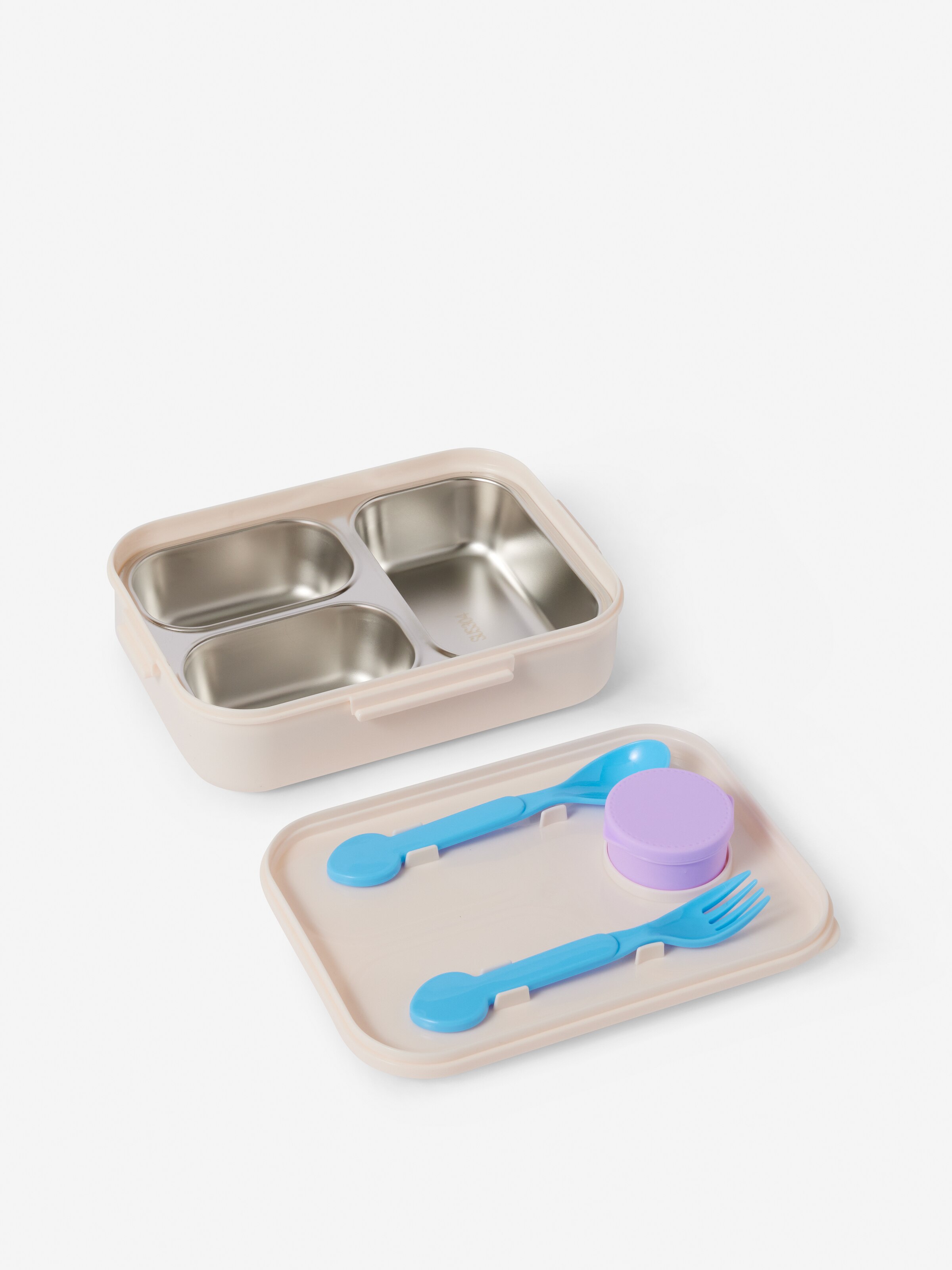 Smiggler Stainless Steel Bento Lunchbox With Cutlery