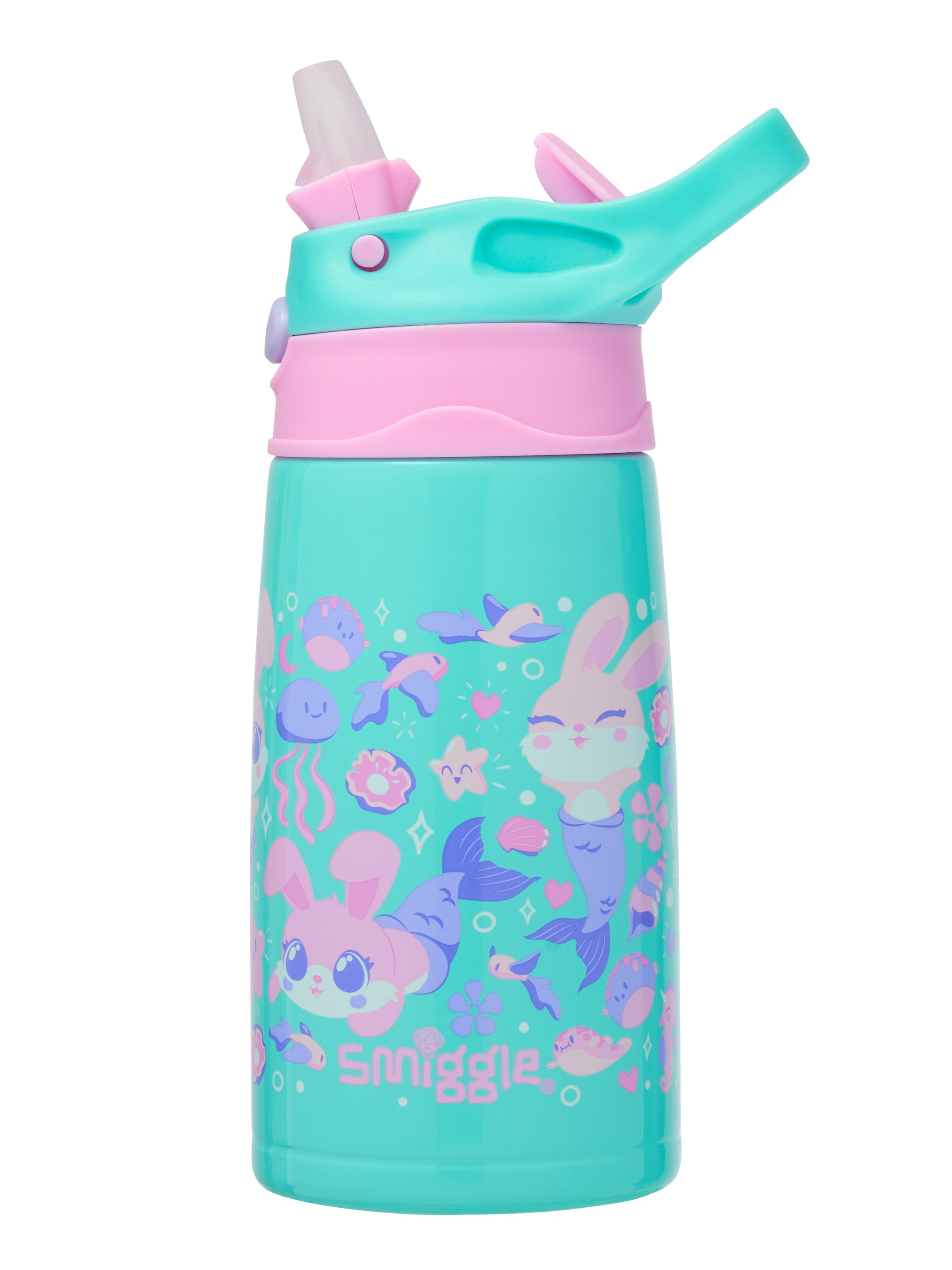 Image for Curious Junior Stainless Steel Flip Drink Bottle 400Ml from Smiggle