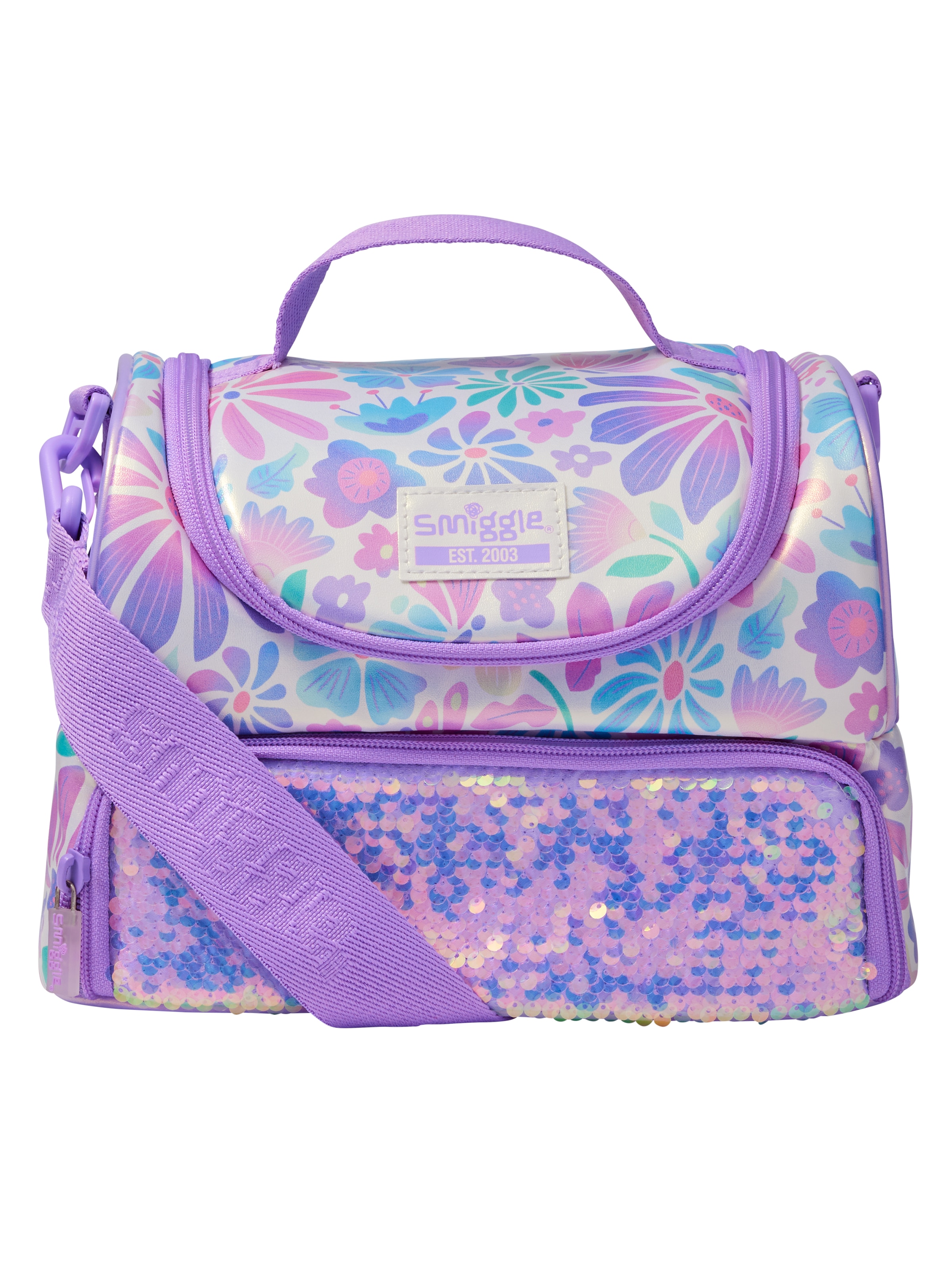 Bloom Large Double Compartment Lunchbox With Strap