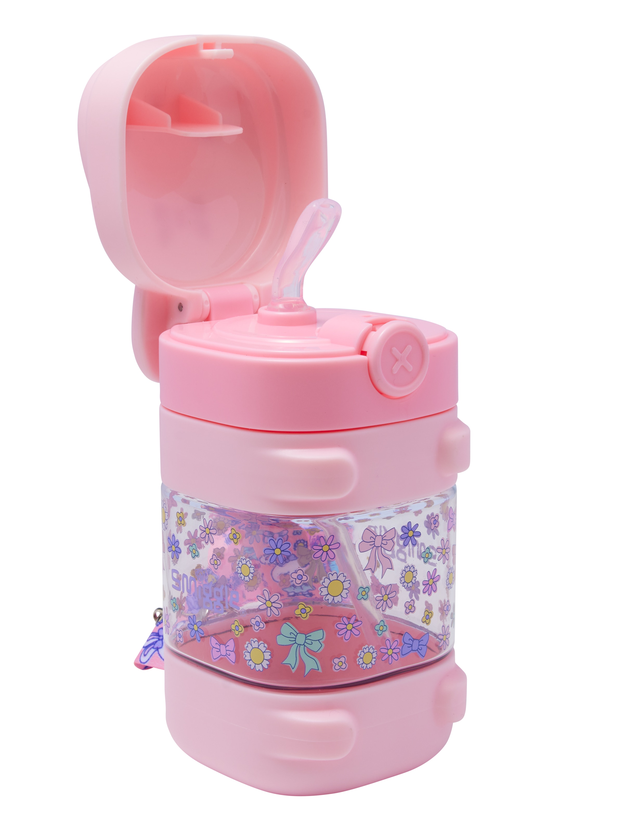 Playtime Teeny Tiny Plastic Character Drink Bottle With Strap 450Ml