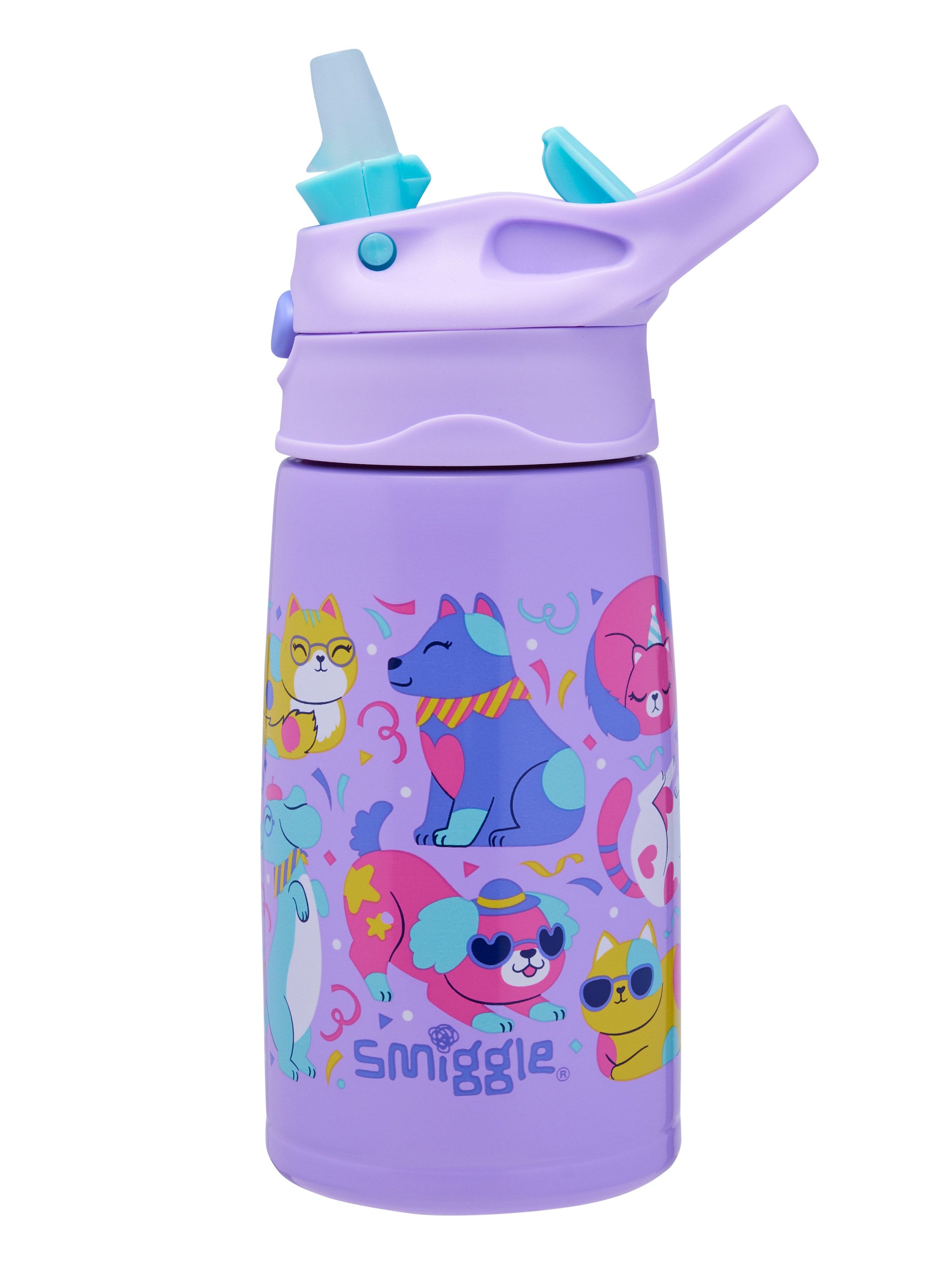 Playtime Junior Stainless Steel Flip Drink Bottle 400Ml