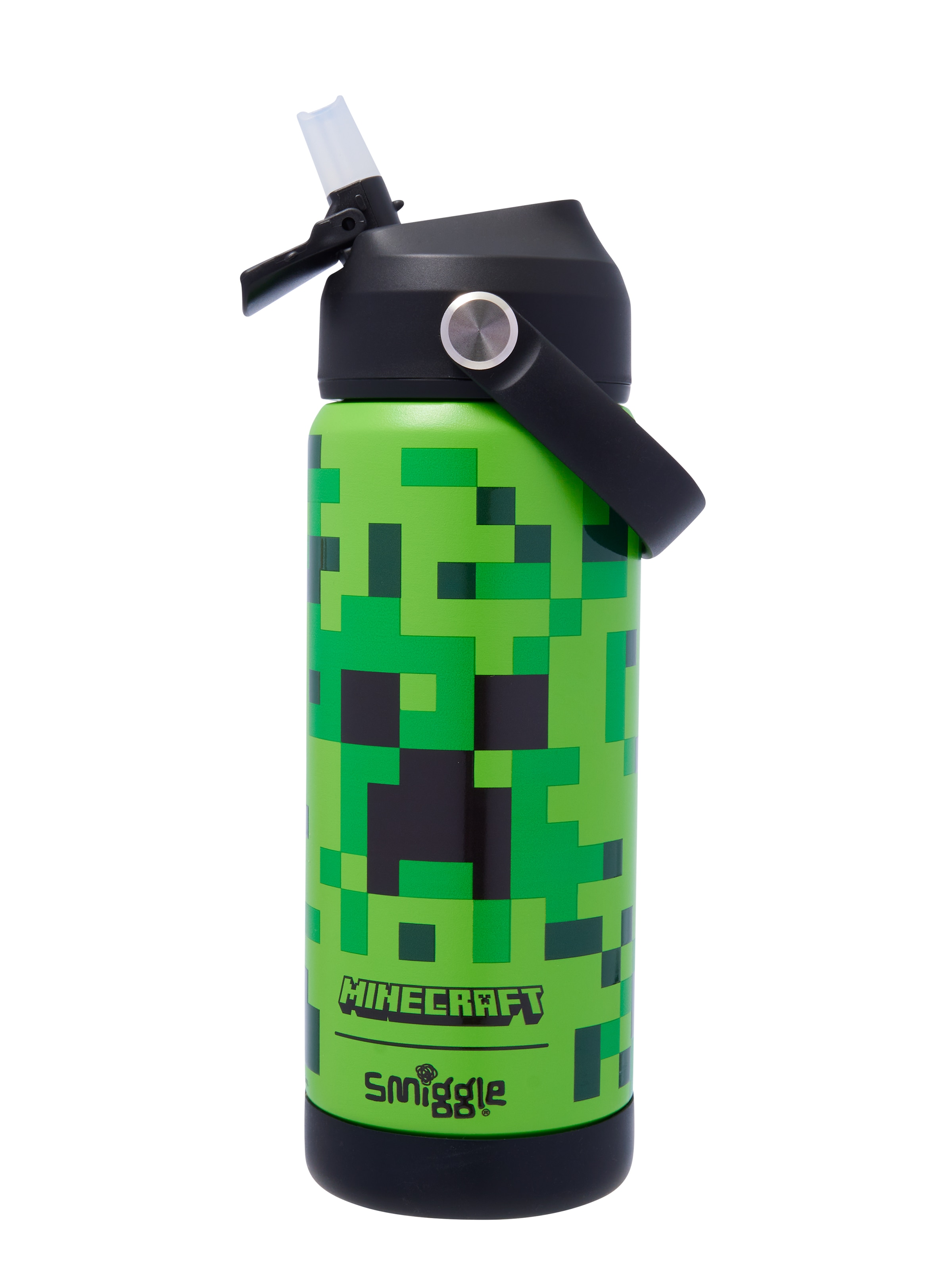 Minecraft Squiggle Insulated Stainless Steel Drink Bottle 550Ml