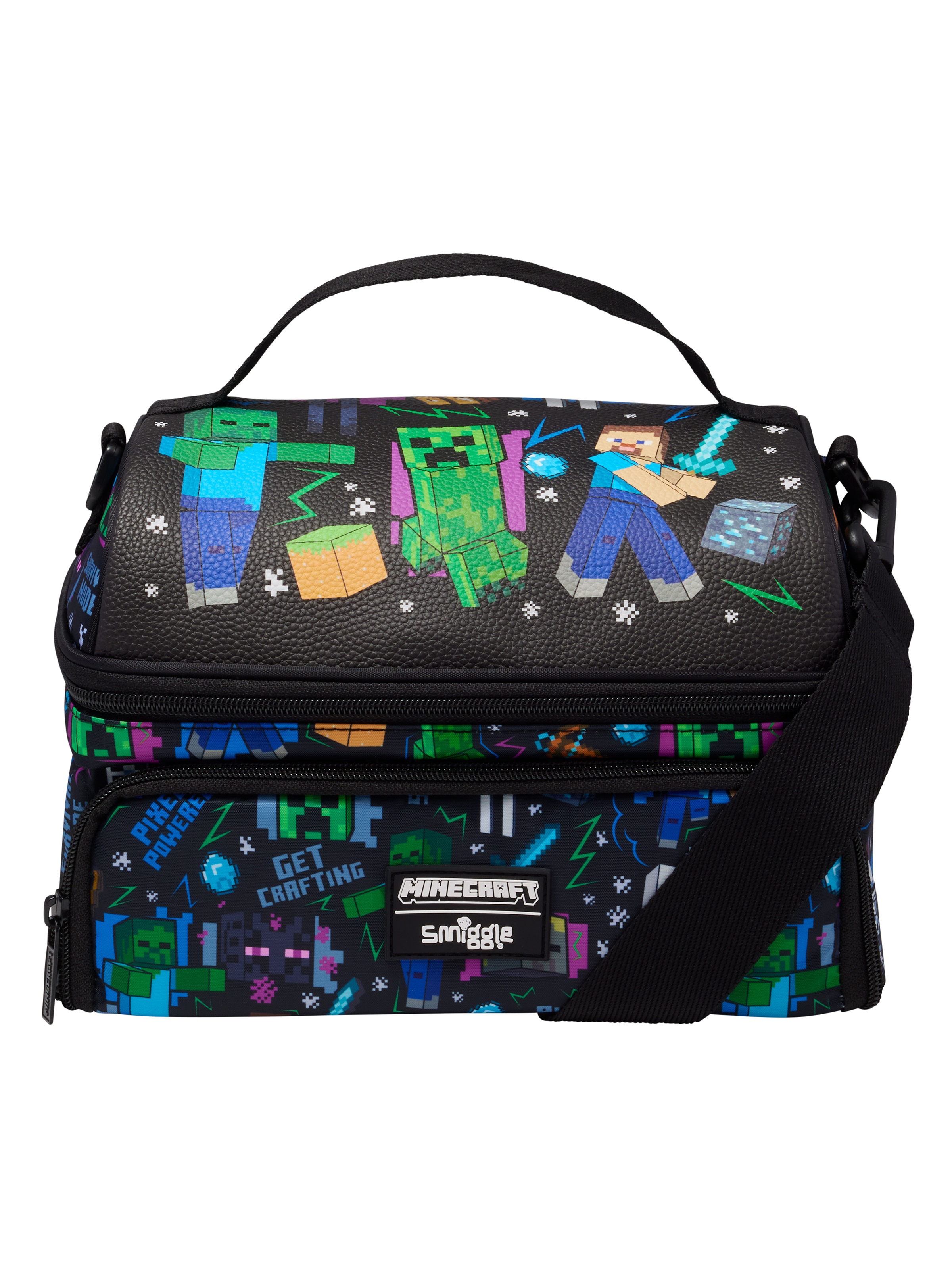 Minecraft Large Dual Strap Lunchbox