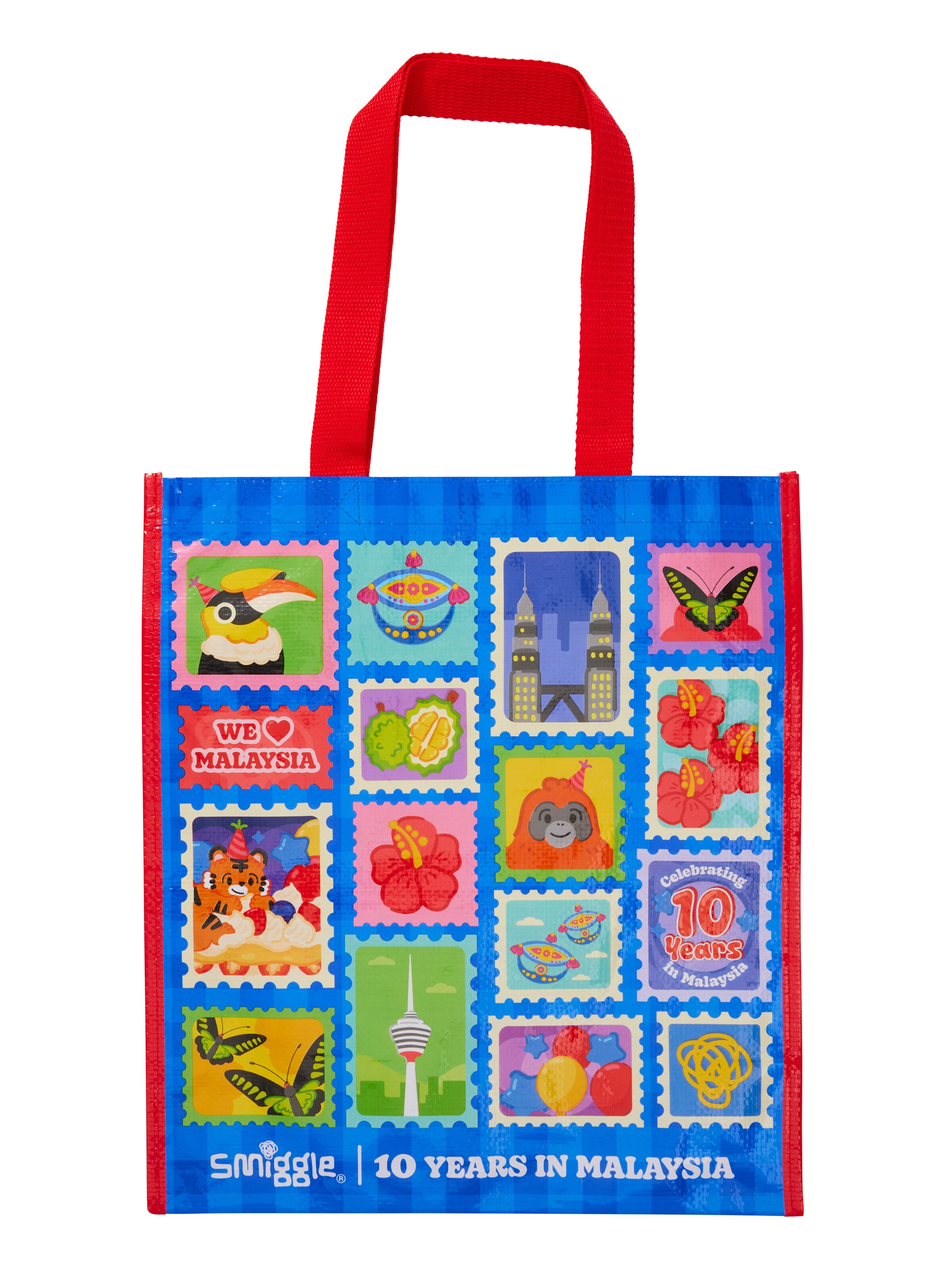 Malaysia 10Th Birthday Reusable Bag