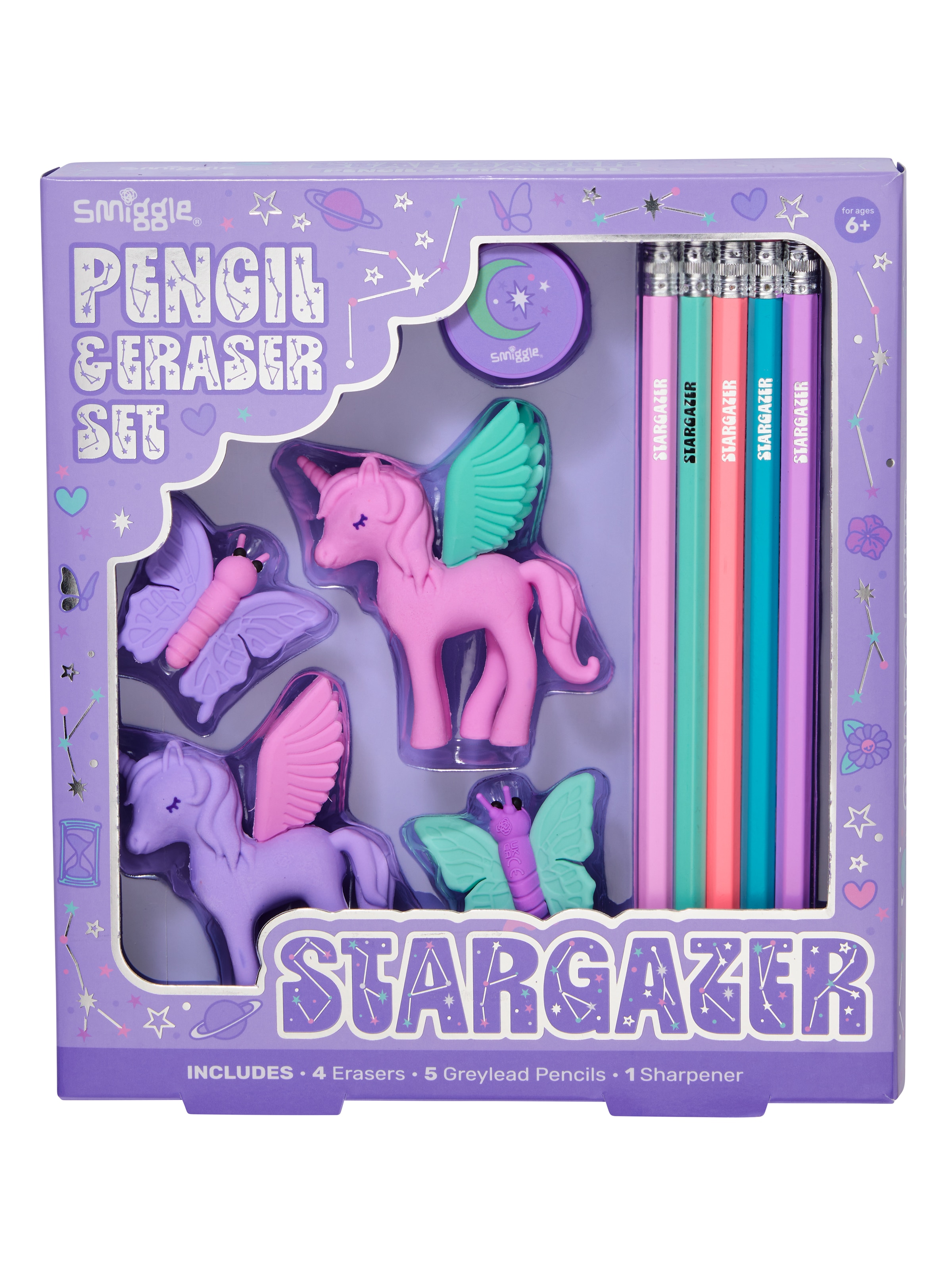 Image for Vision Eraser Pencil Box Set from Smiggle