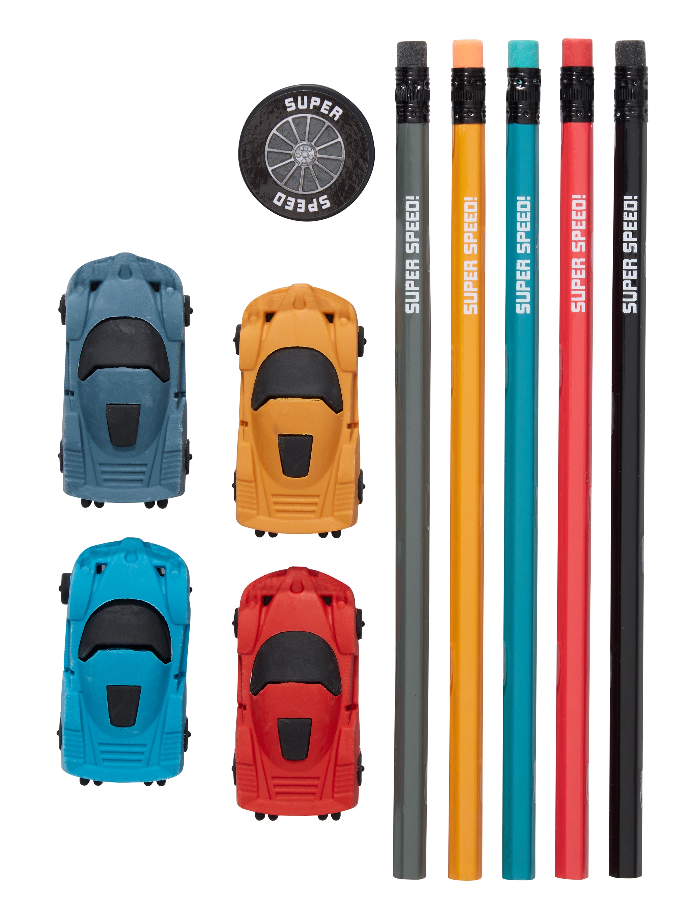 Image for Super Speed Pencil &amp; Eraser Set from Smiggle