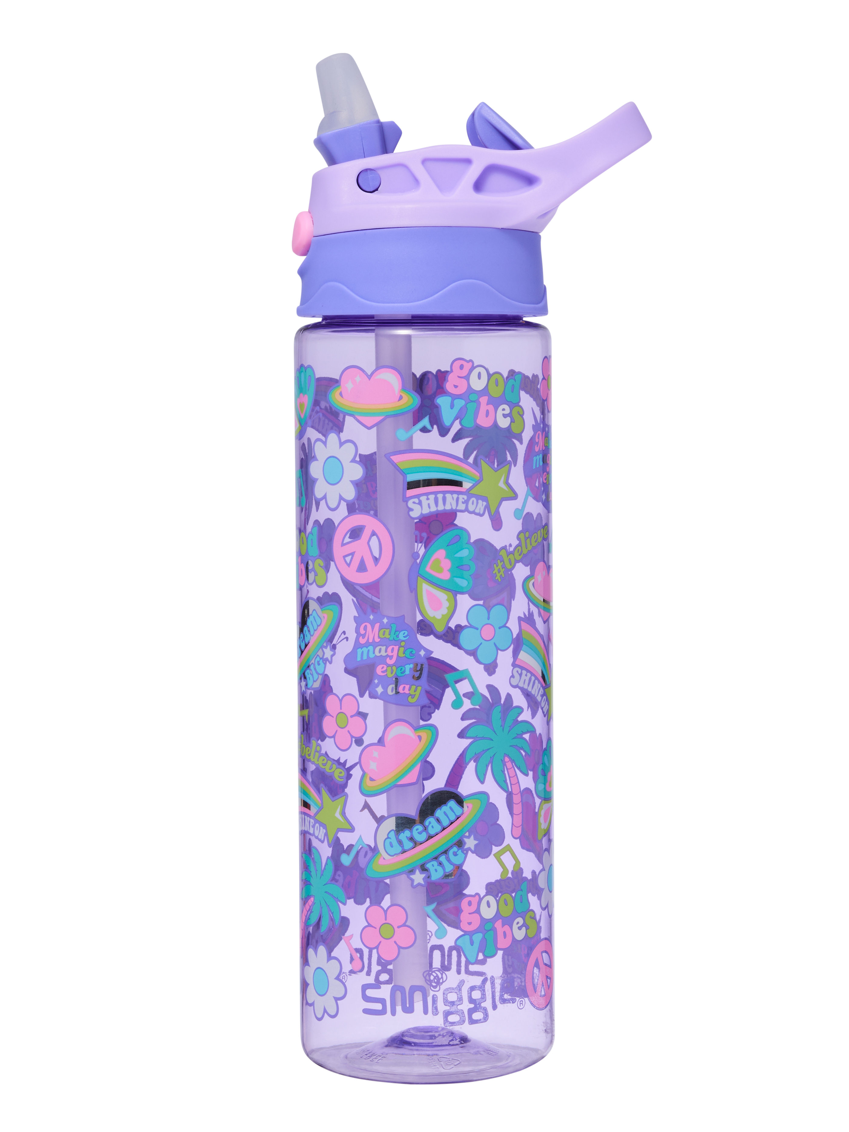All Stars Flip Top Plastic Drink Bottle 650Ml                                                                                   